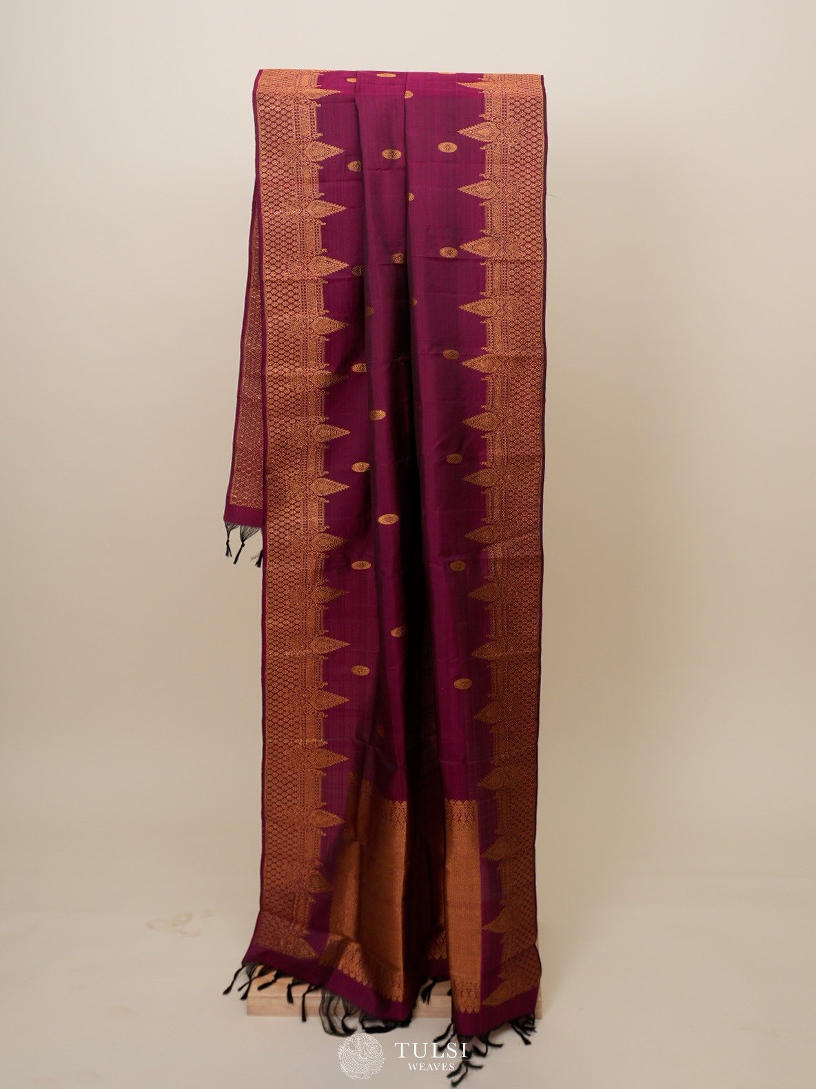 Light Magenta Kanjeevaram Silk Dupatta