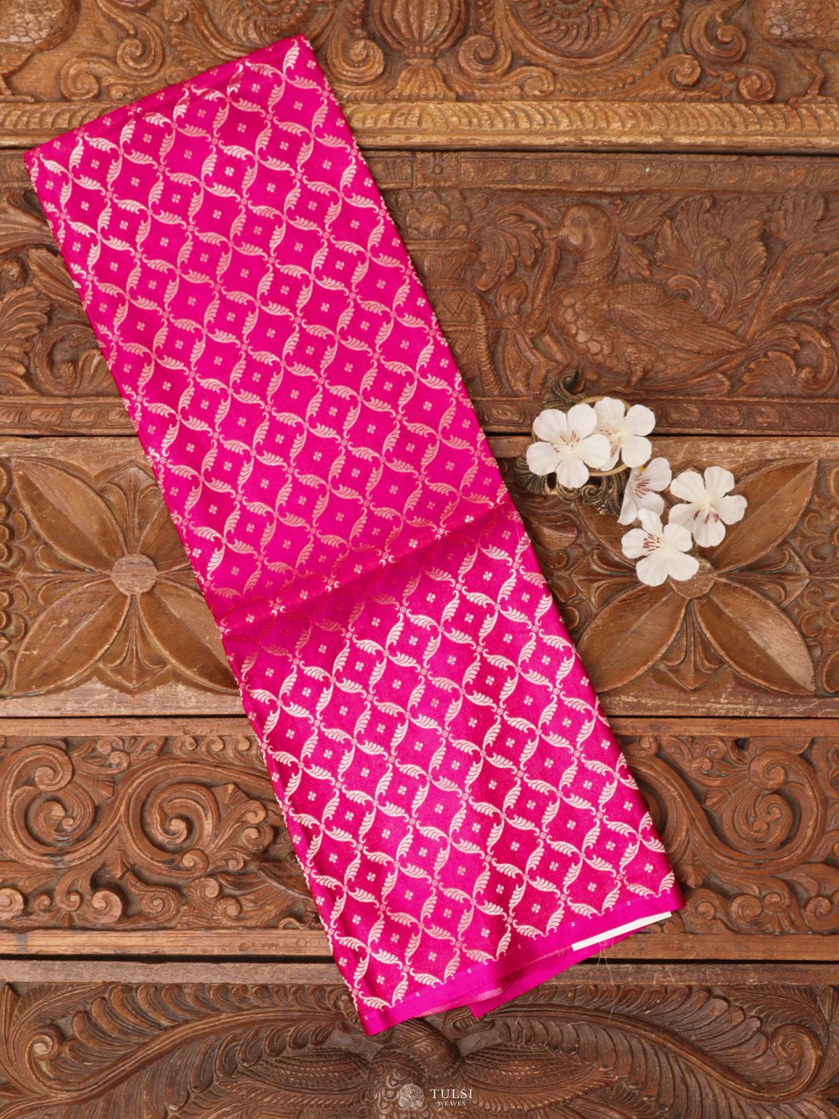 Pink Banaras Silk Blouse