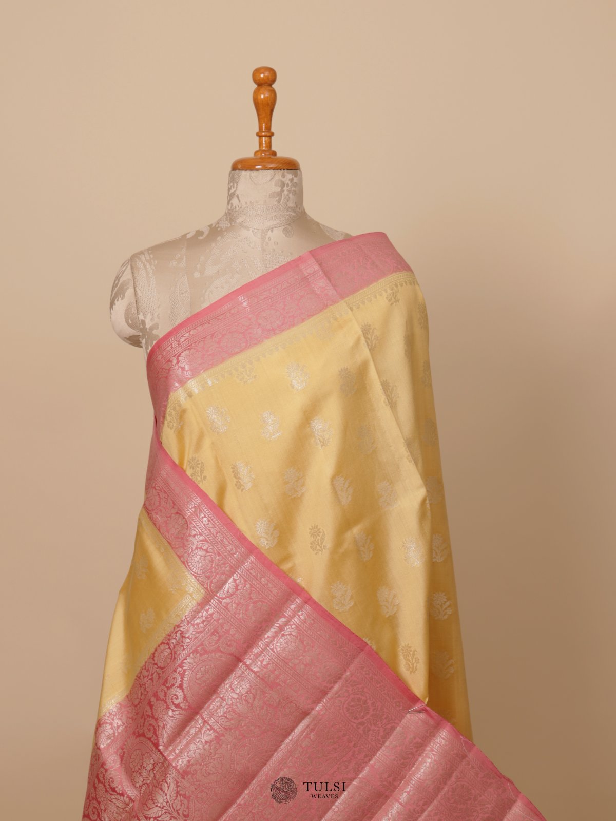 Yellow Chaniya Silk Saree