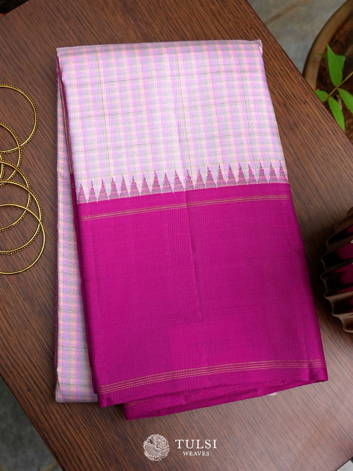 Multi Color Kanjeevaram Silk Saree