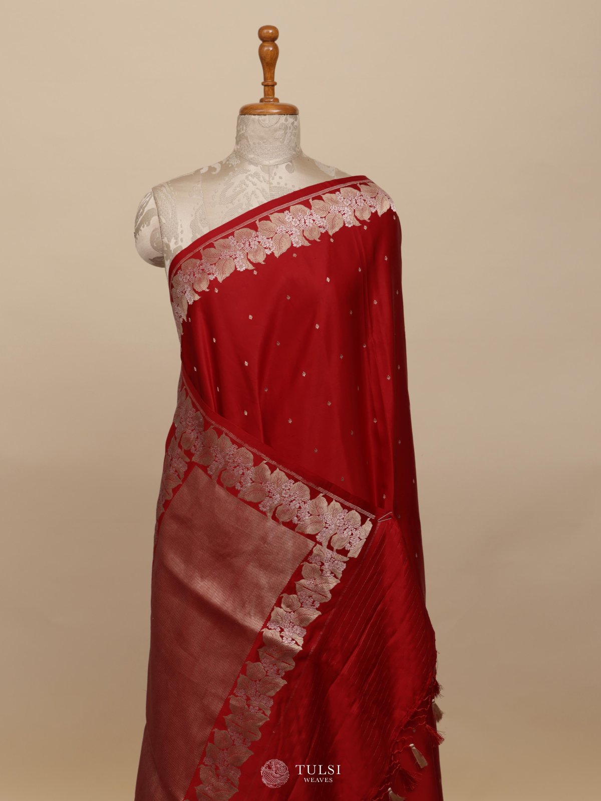 Red Mashru Silk Saree