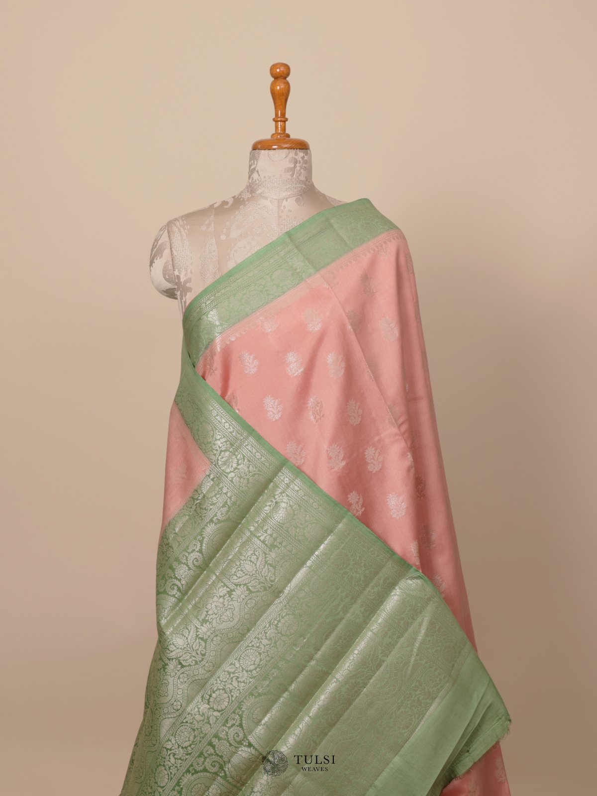 Peach Chaniya Silk Saree