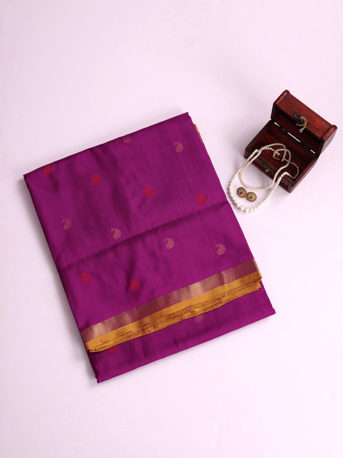 Purple Uppada Silk Saree