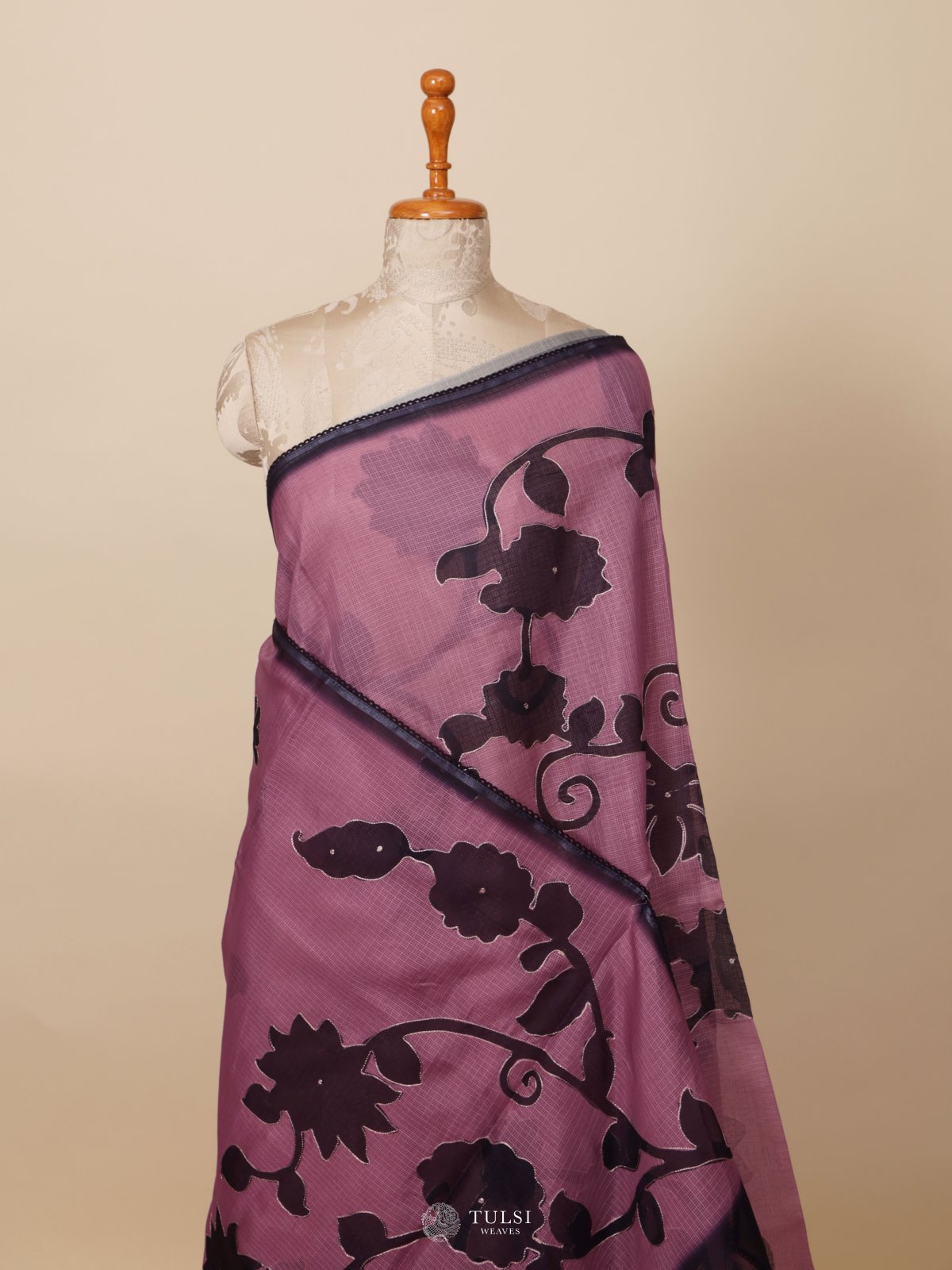 Lilac Semi Kota Saree