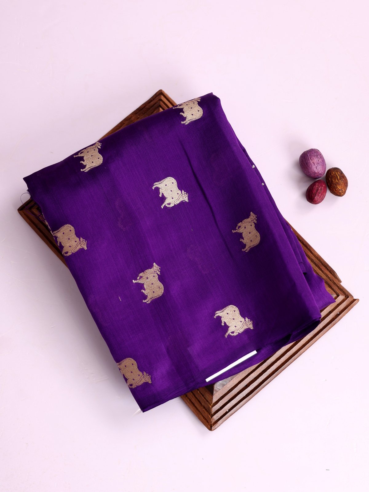 Violet Mashru Silk Blouse