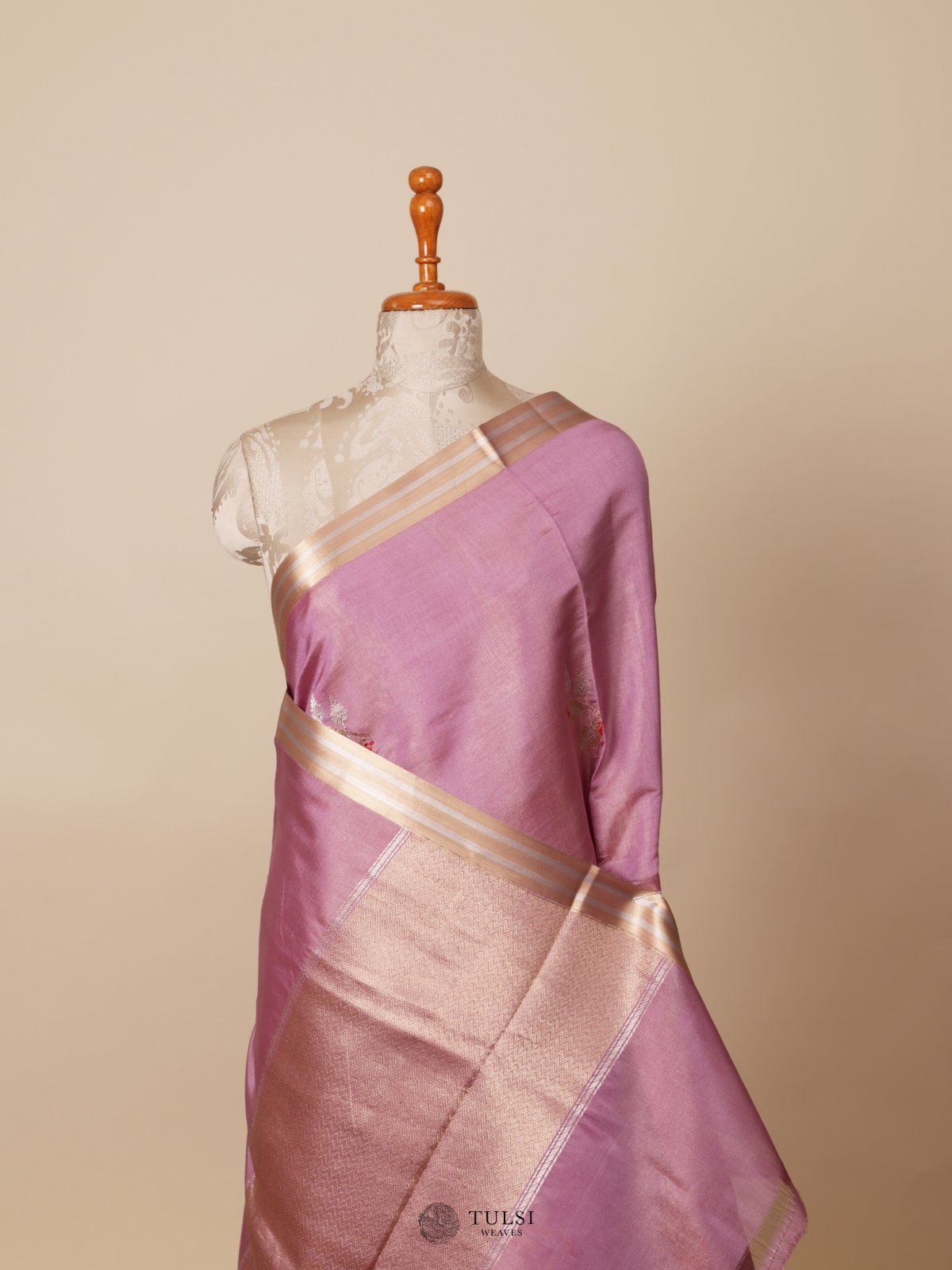 Lavender Mashru Silk