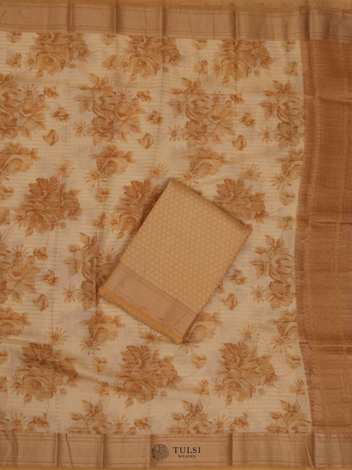 Yellow Chanderi Salwar Material
