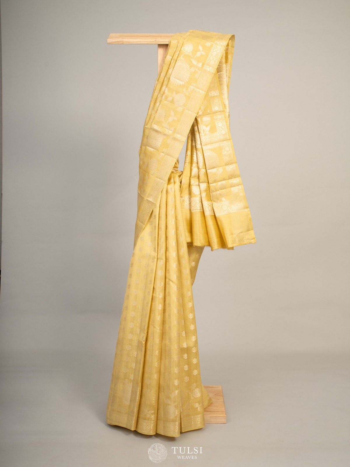 Yellow Chaniya silk saree