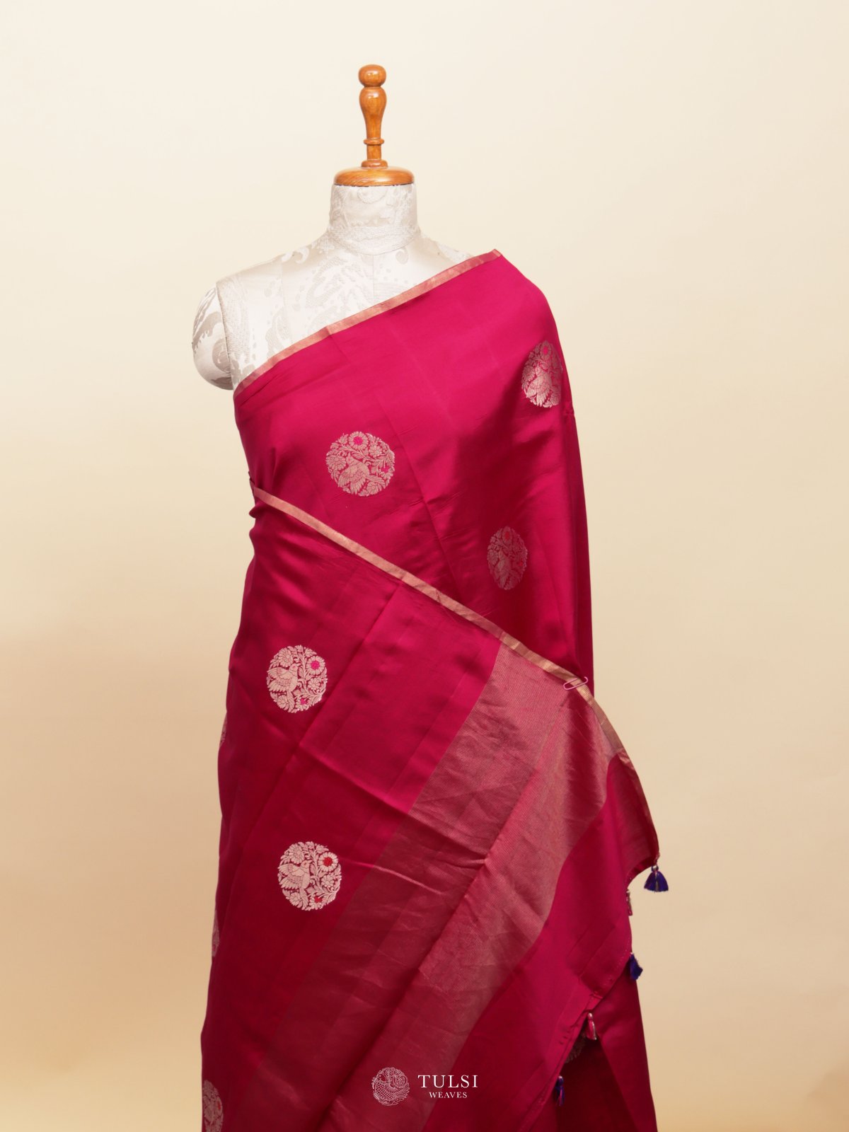 Rani Pink Chaniya silk saree