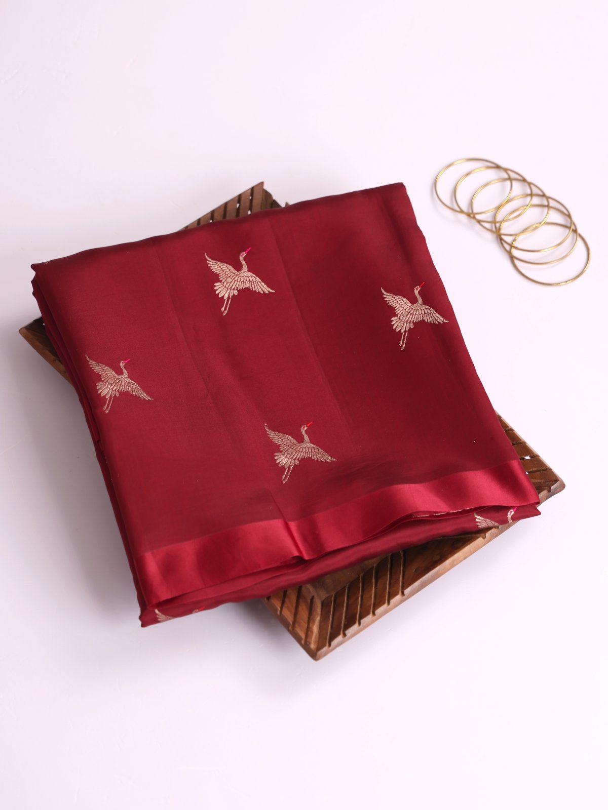 Araku Mashru Silk Saree With Satin Border