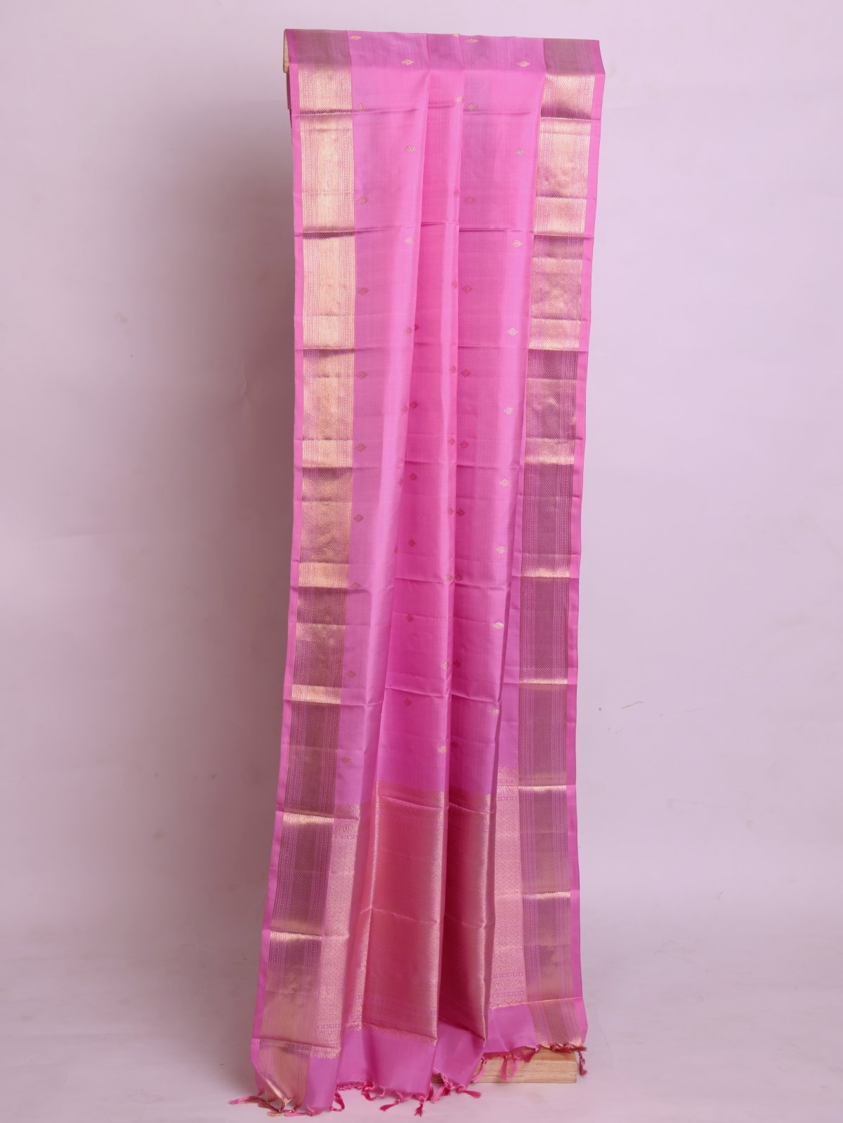 Lotus Pink Kanjeevaram Silk Dupatta