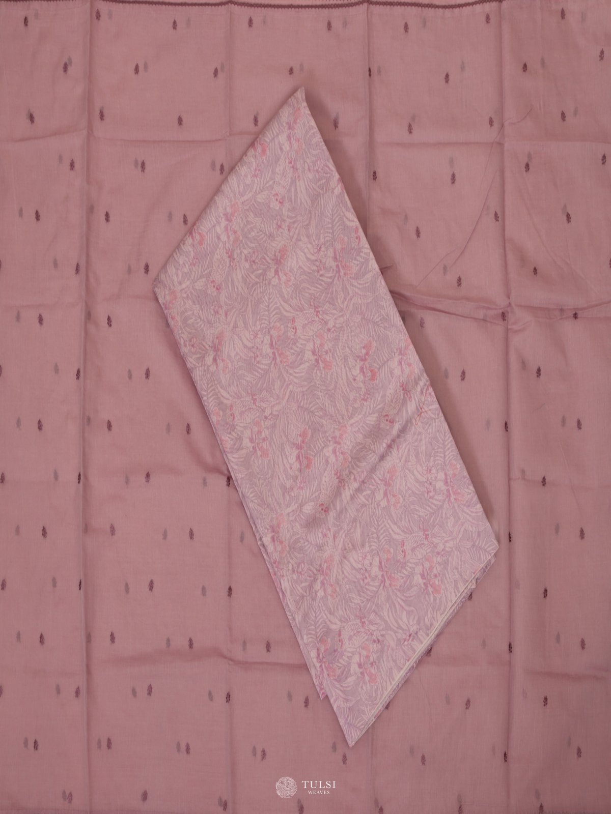 Light Lilac Chanderi Salwar Material