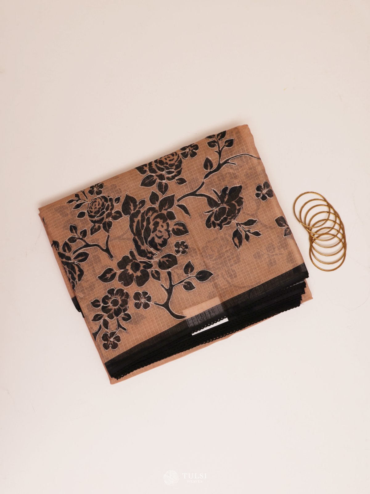 Beige Semi Kota Saree