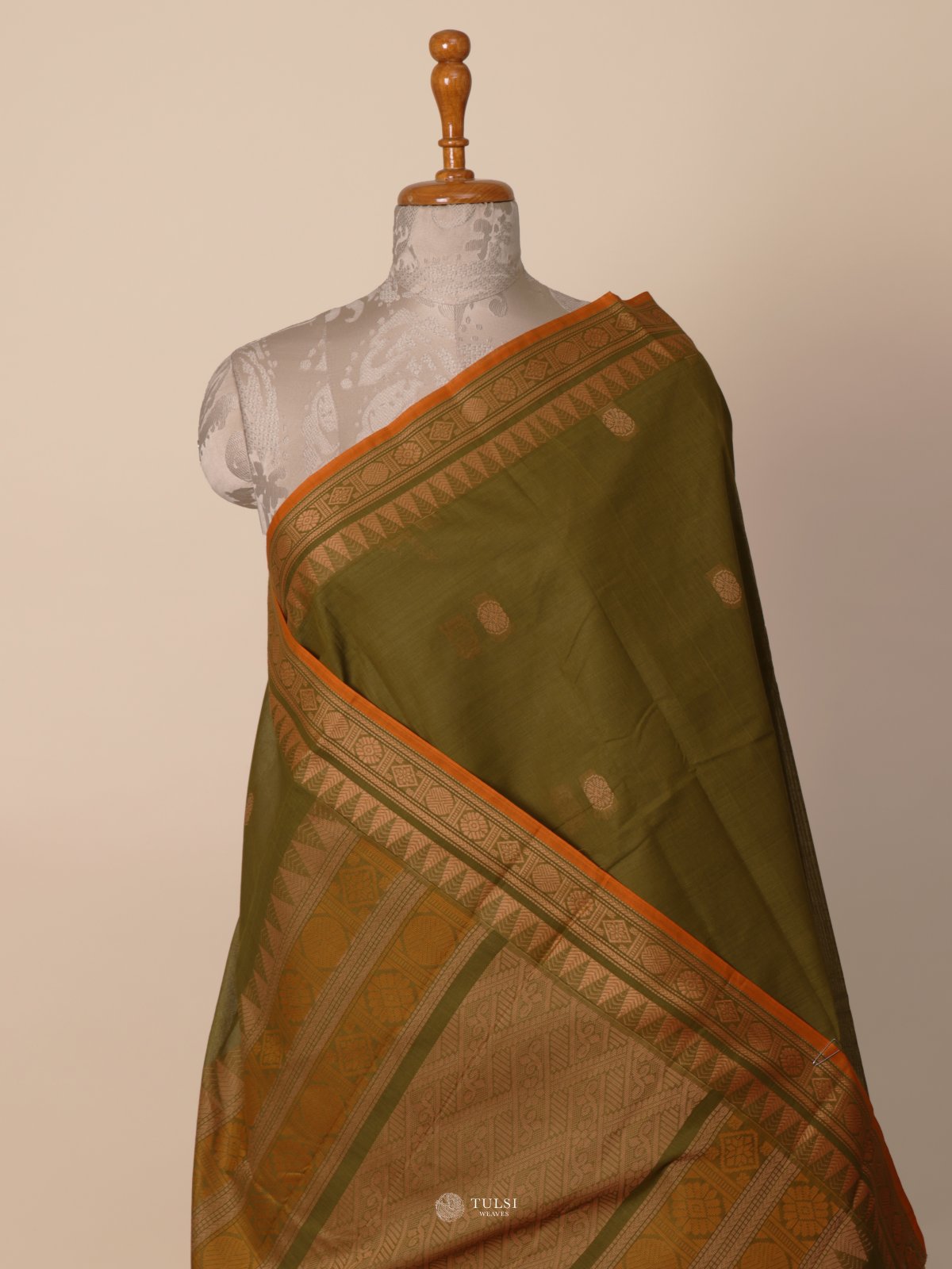 Green Kanchi Cotton Saree