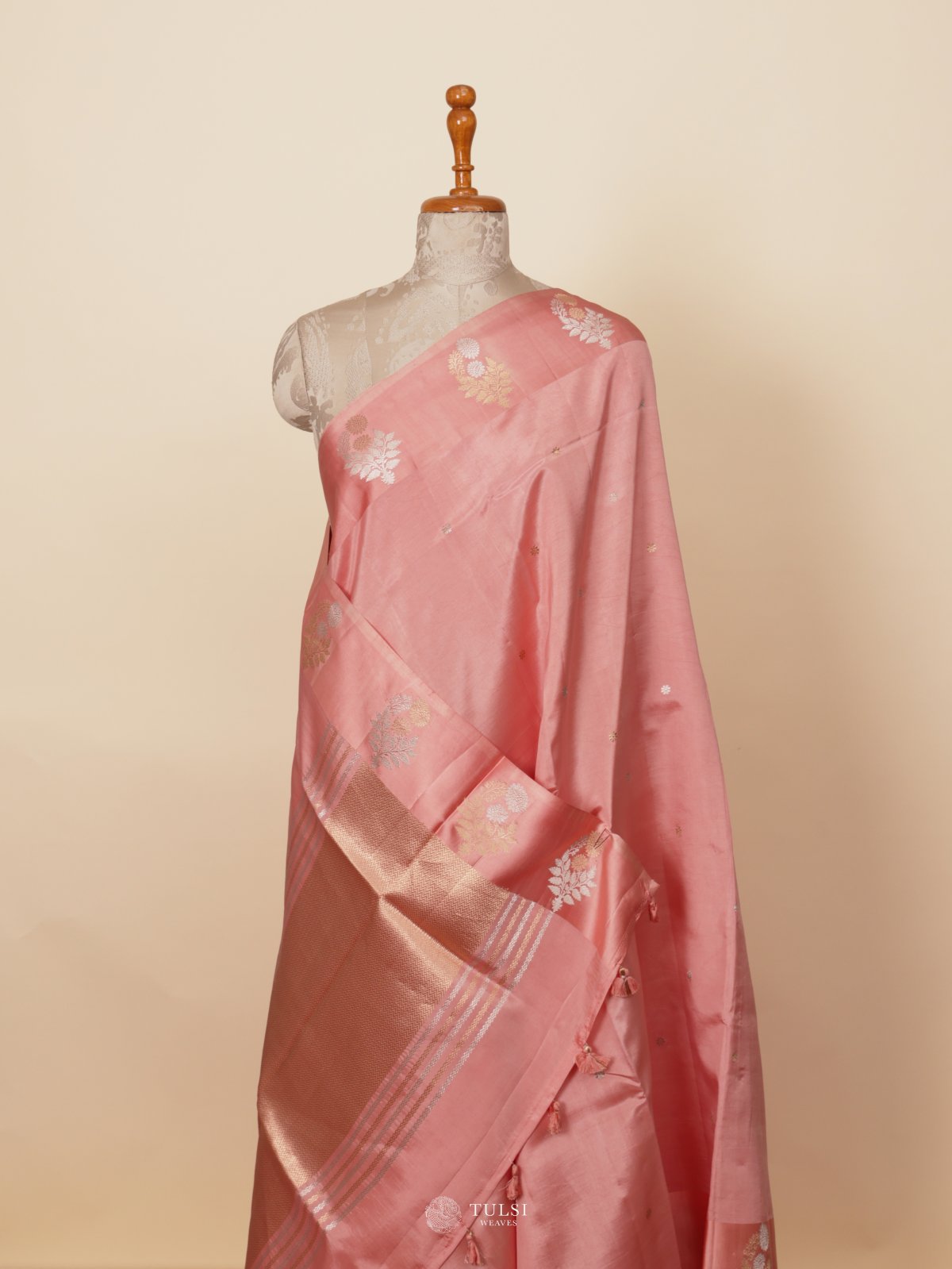 Pink Mashru Silk Saree