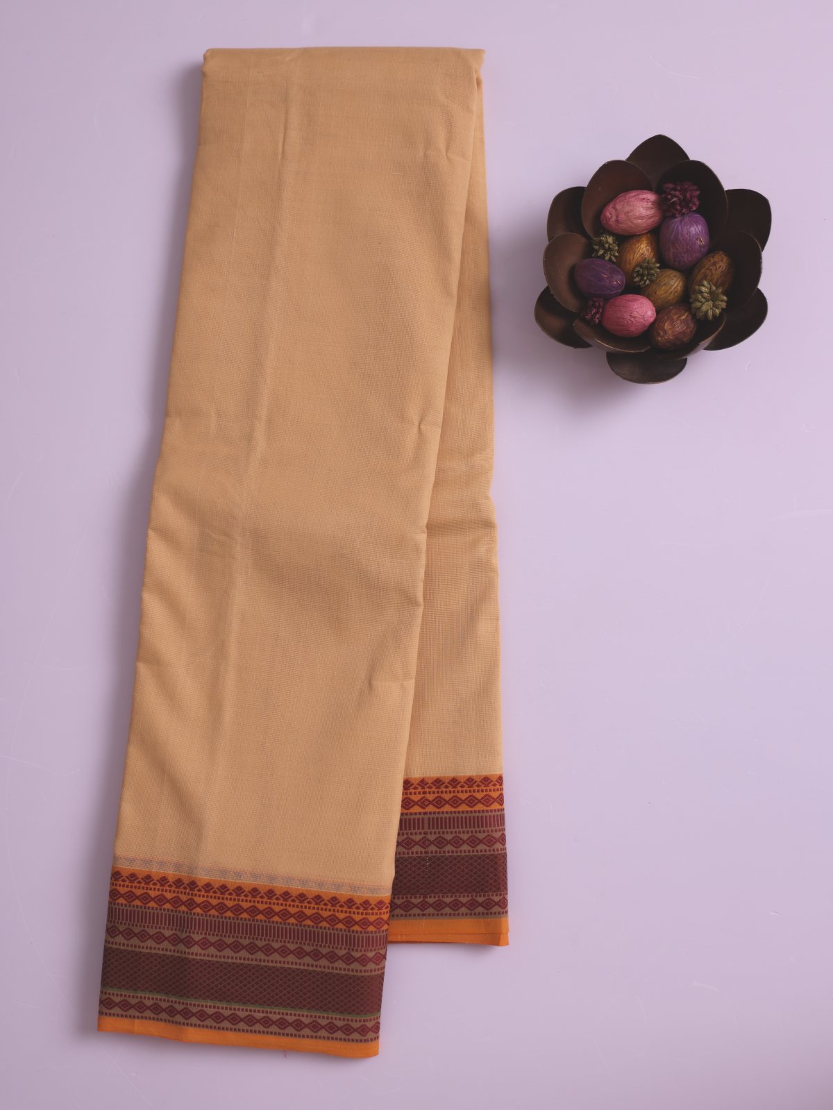 Light Bronze Kanchi Cotton Saree