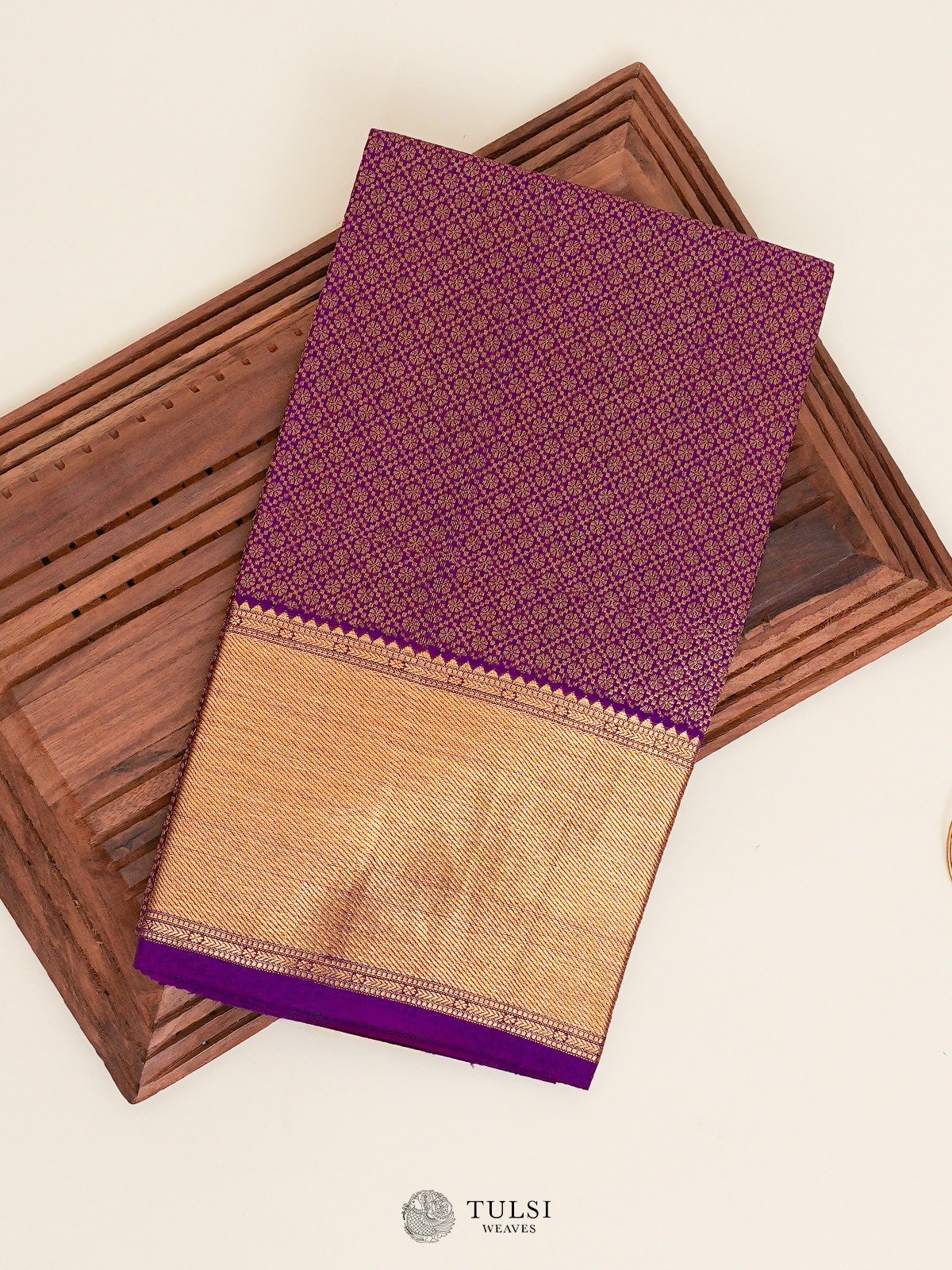 Violet Kanjeevaram Silk Brocade Blouse