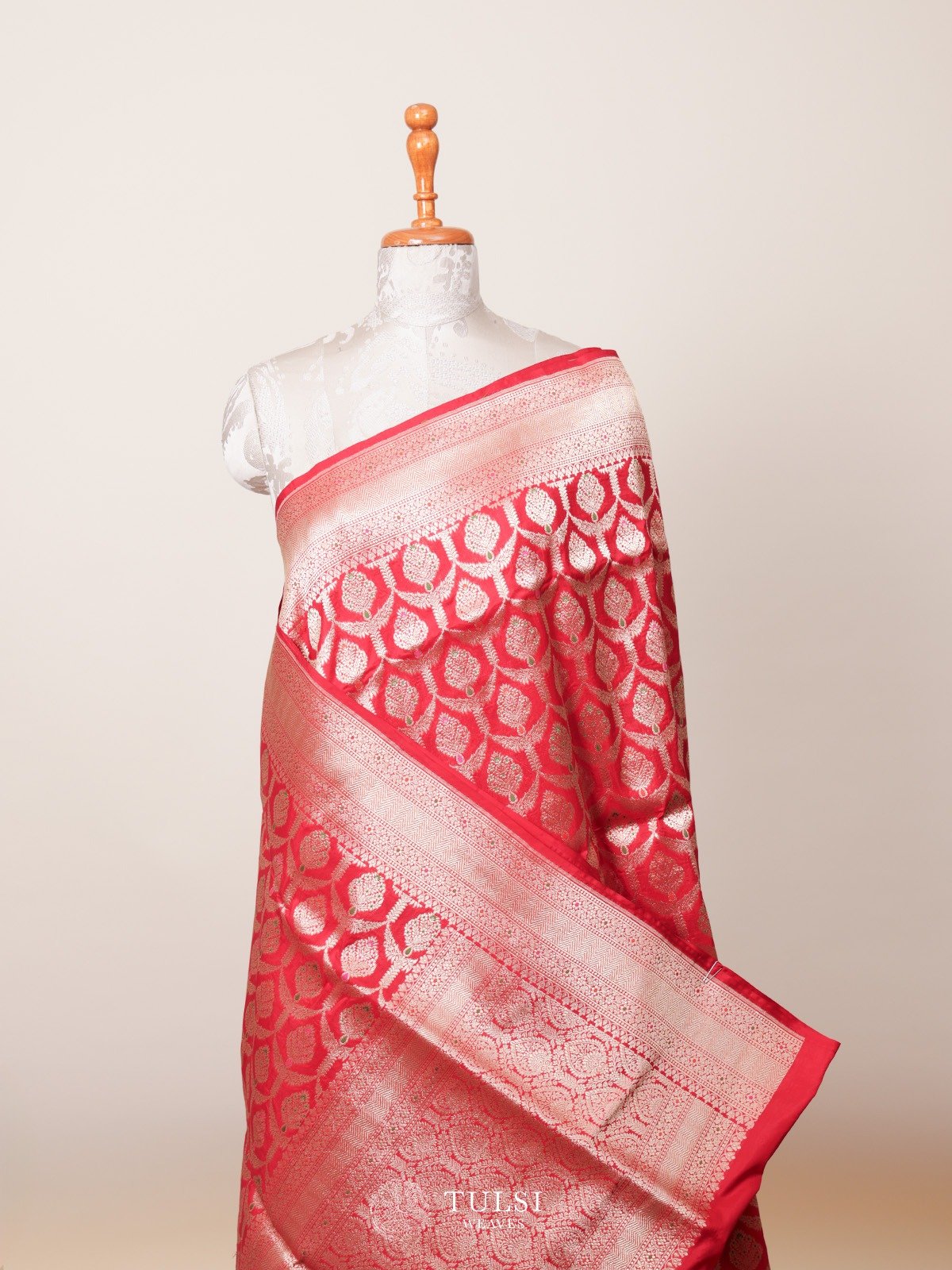 Red Banaras Silk Saree