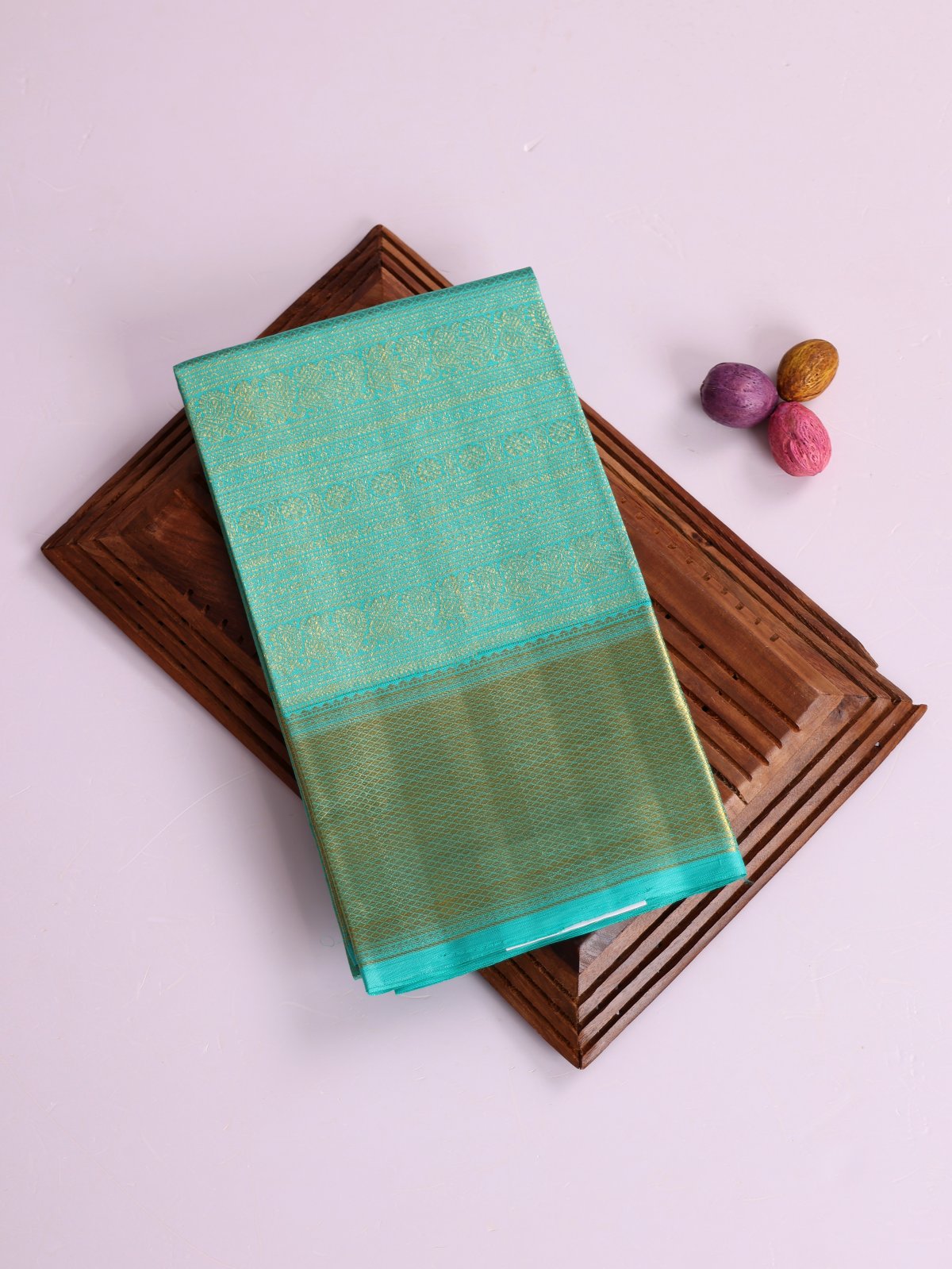 Turquoise Kanjeevaram Silk Blouse