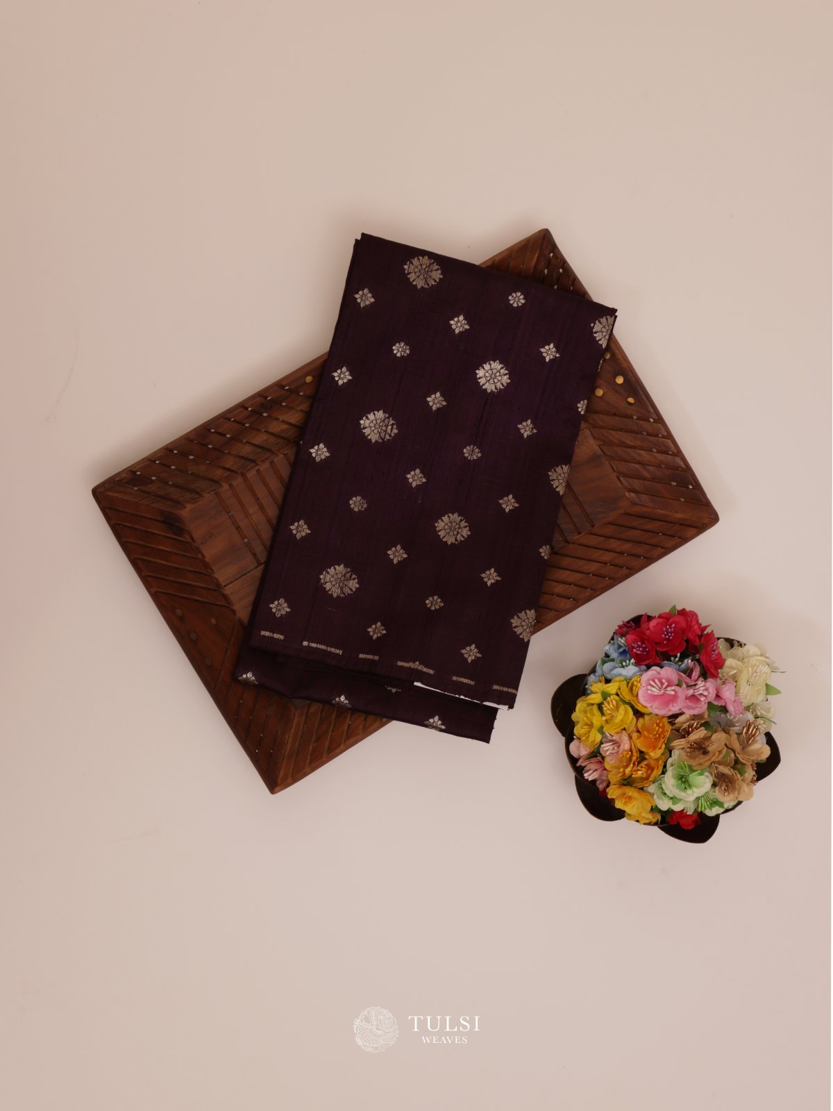 Purple Raw Silk Blouse