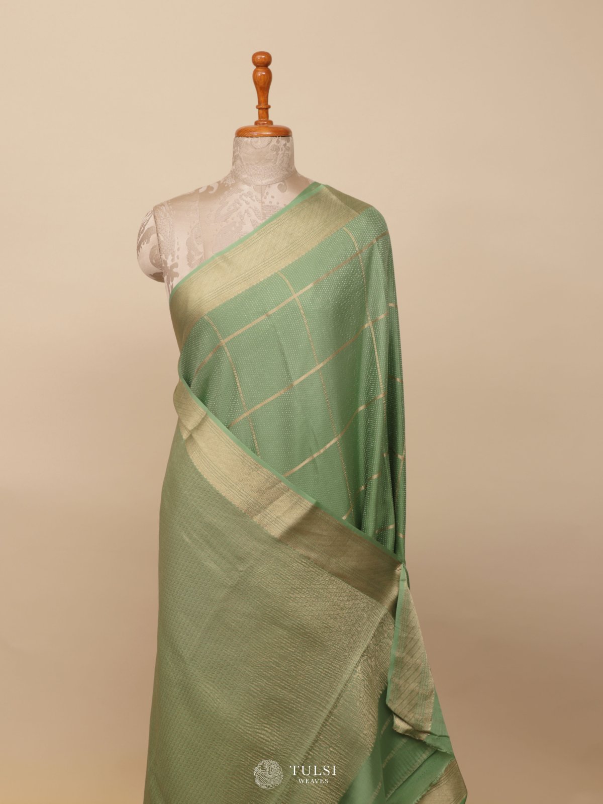 Pastel Green Mysore Silk Saree