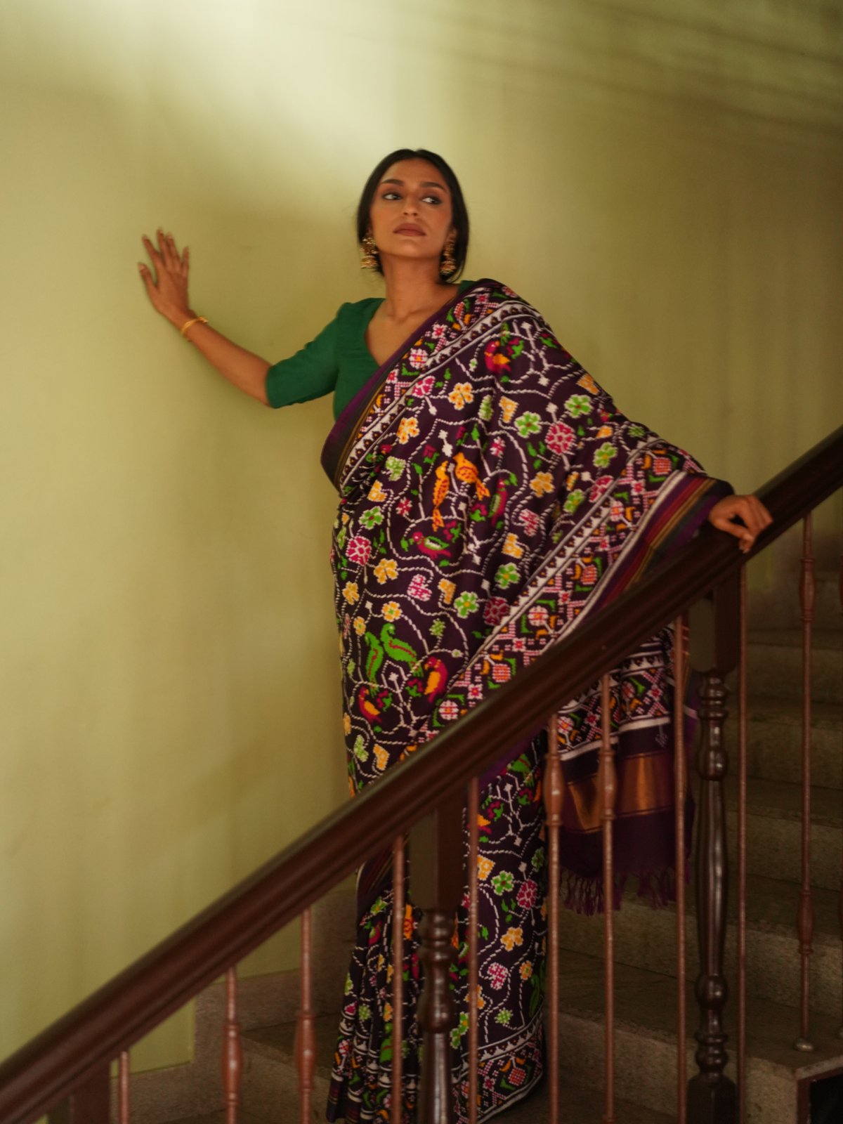 Violet Patan Patola Silk Saree