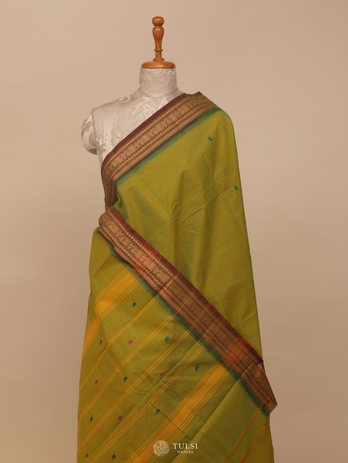 Green Kanchi Cotton Saree