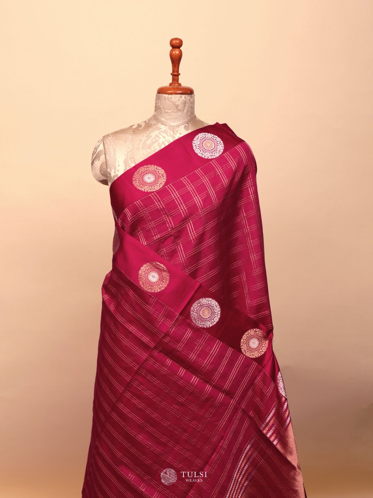 Rani Pink Mashru Silk Saree