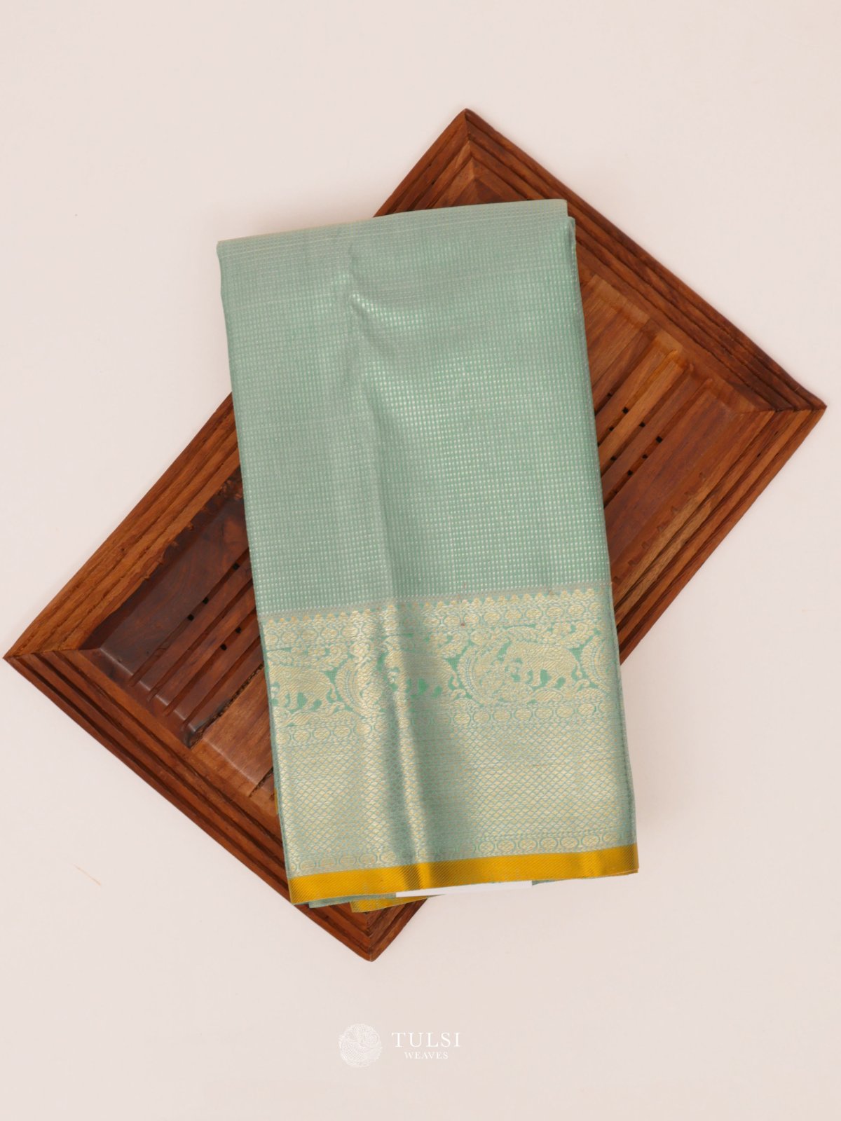 Mint Green Kanjeevaram Silk Blouse