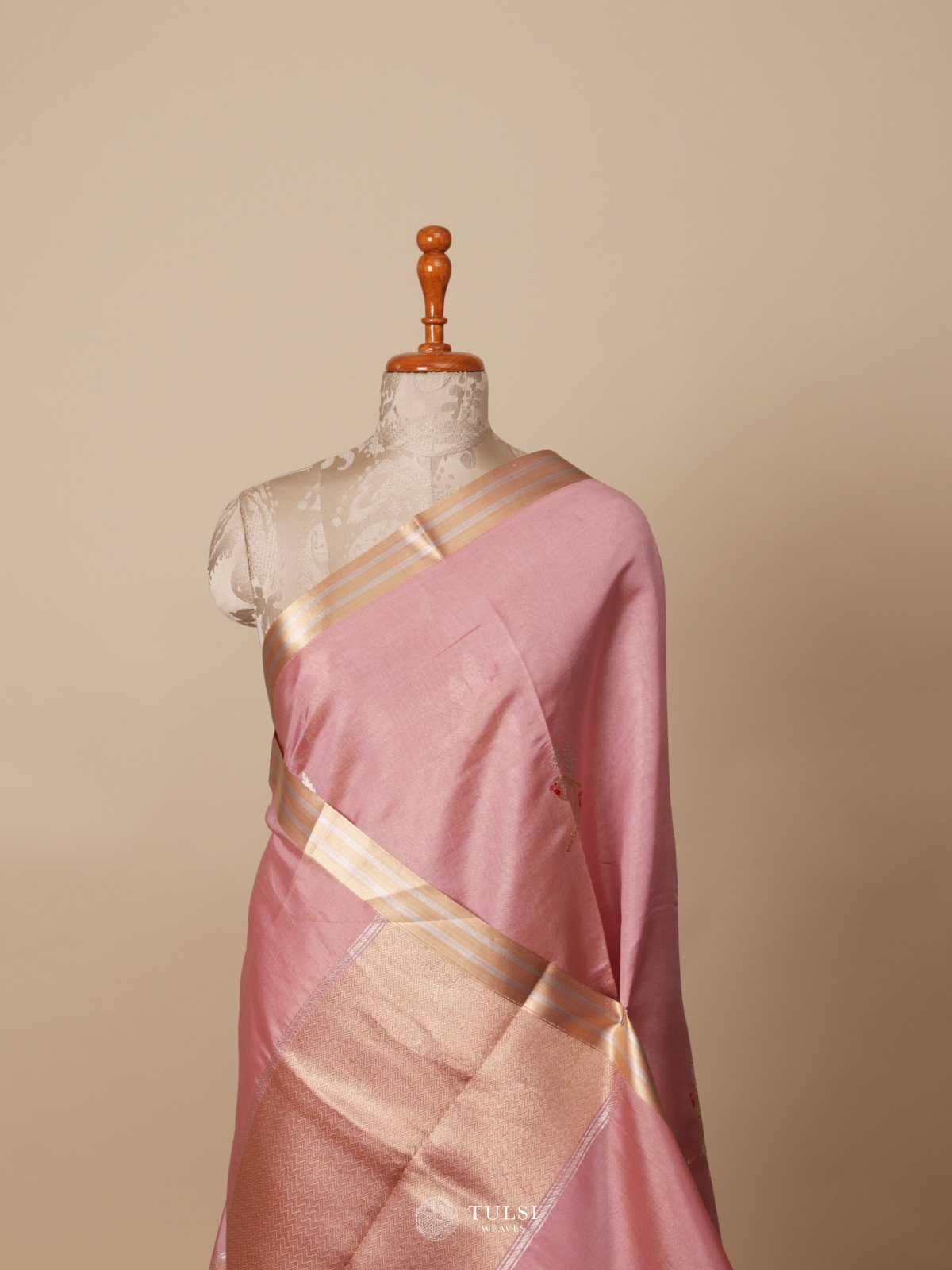 Light Pink Mashru Silk