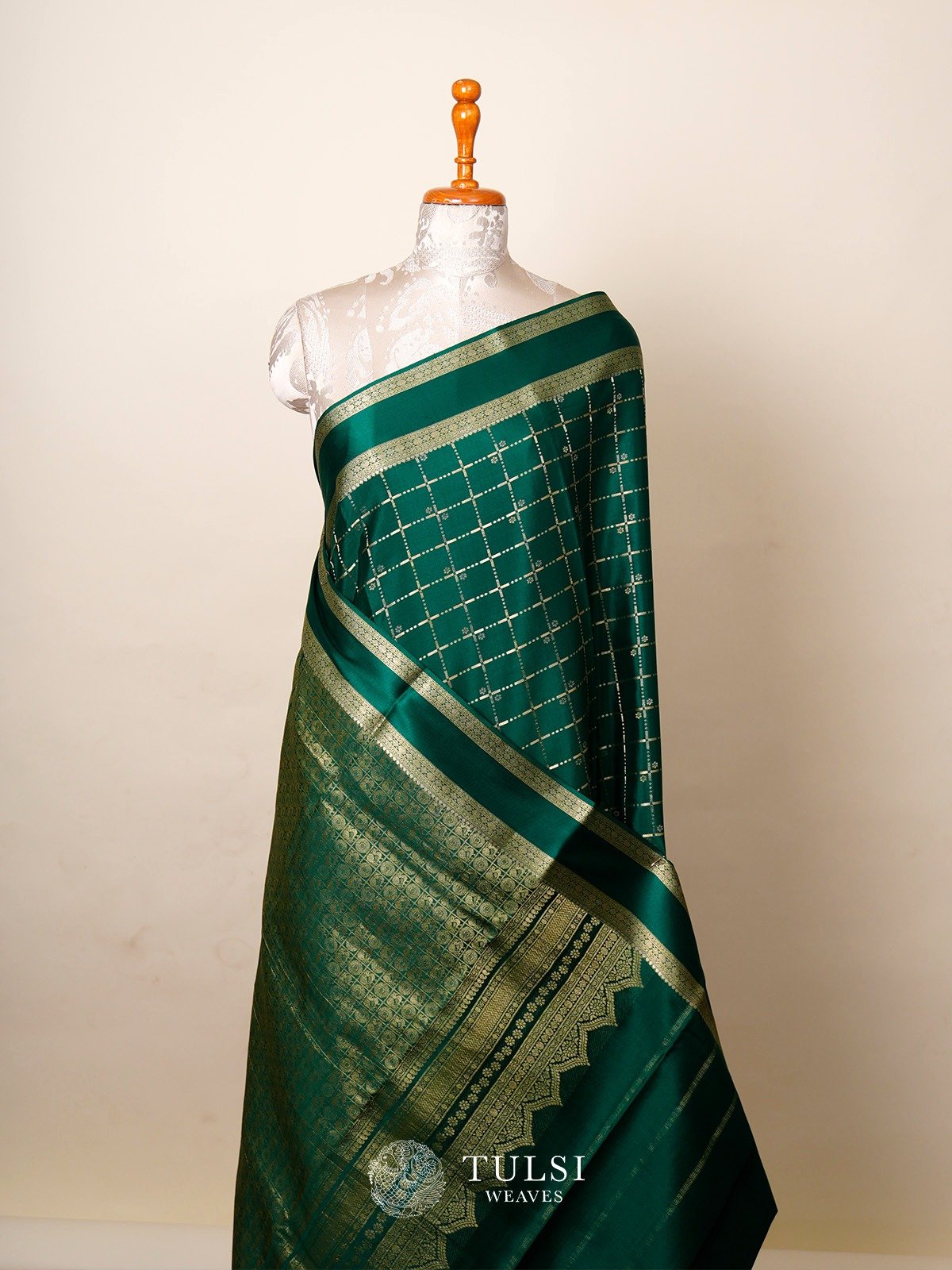 Green Mysore Silk Saree 