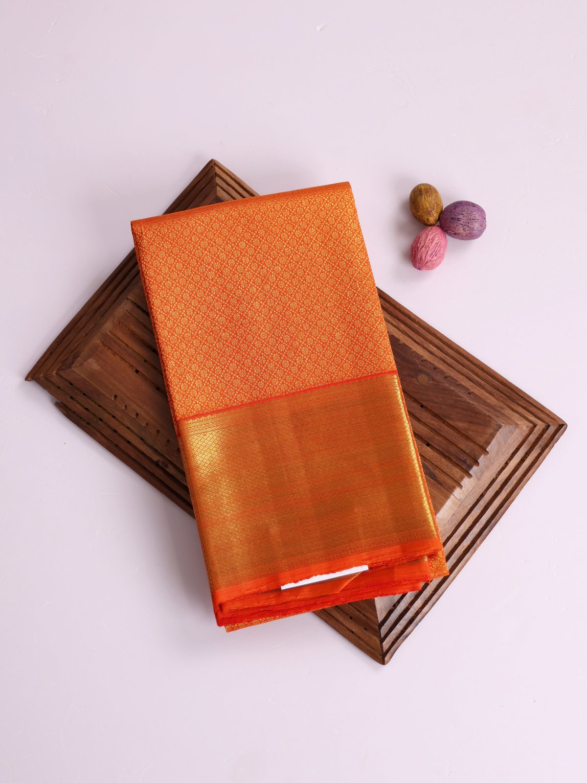 Orange Kanjeevaram Silk Blouse