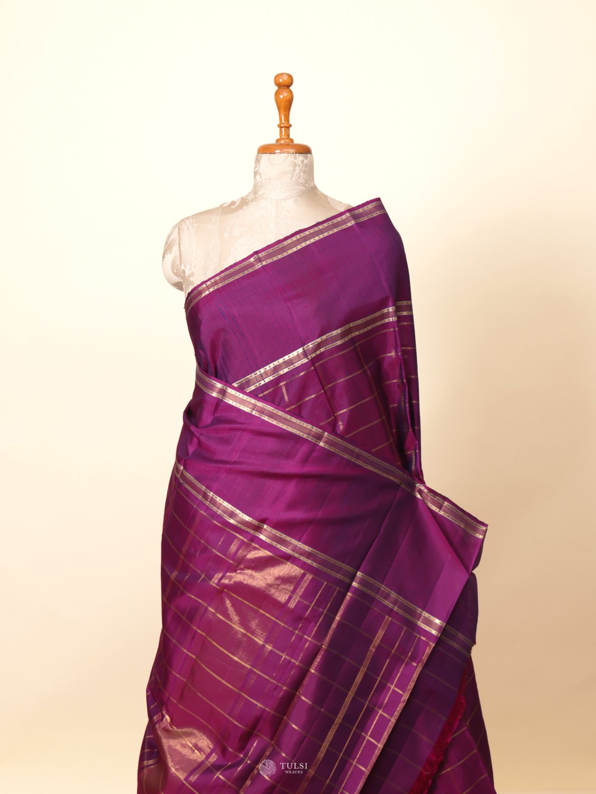 Magenta Kanjeevaram Silk Saree