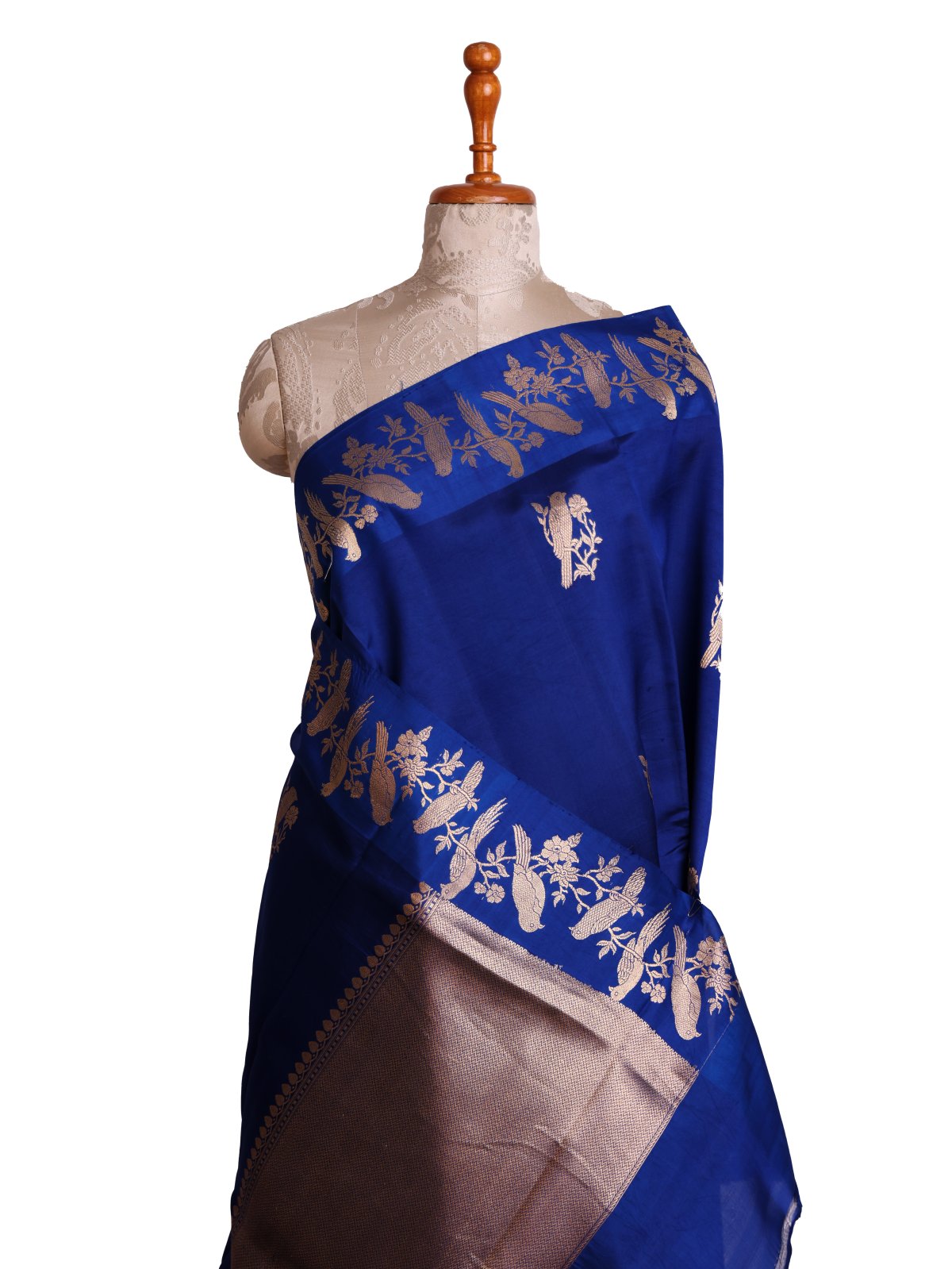 Blue Mashru Silk Saree