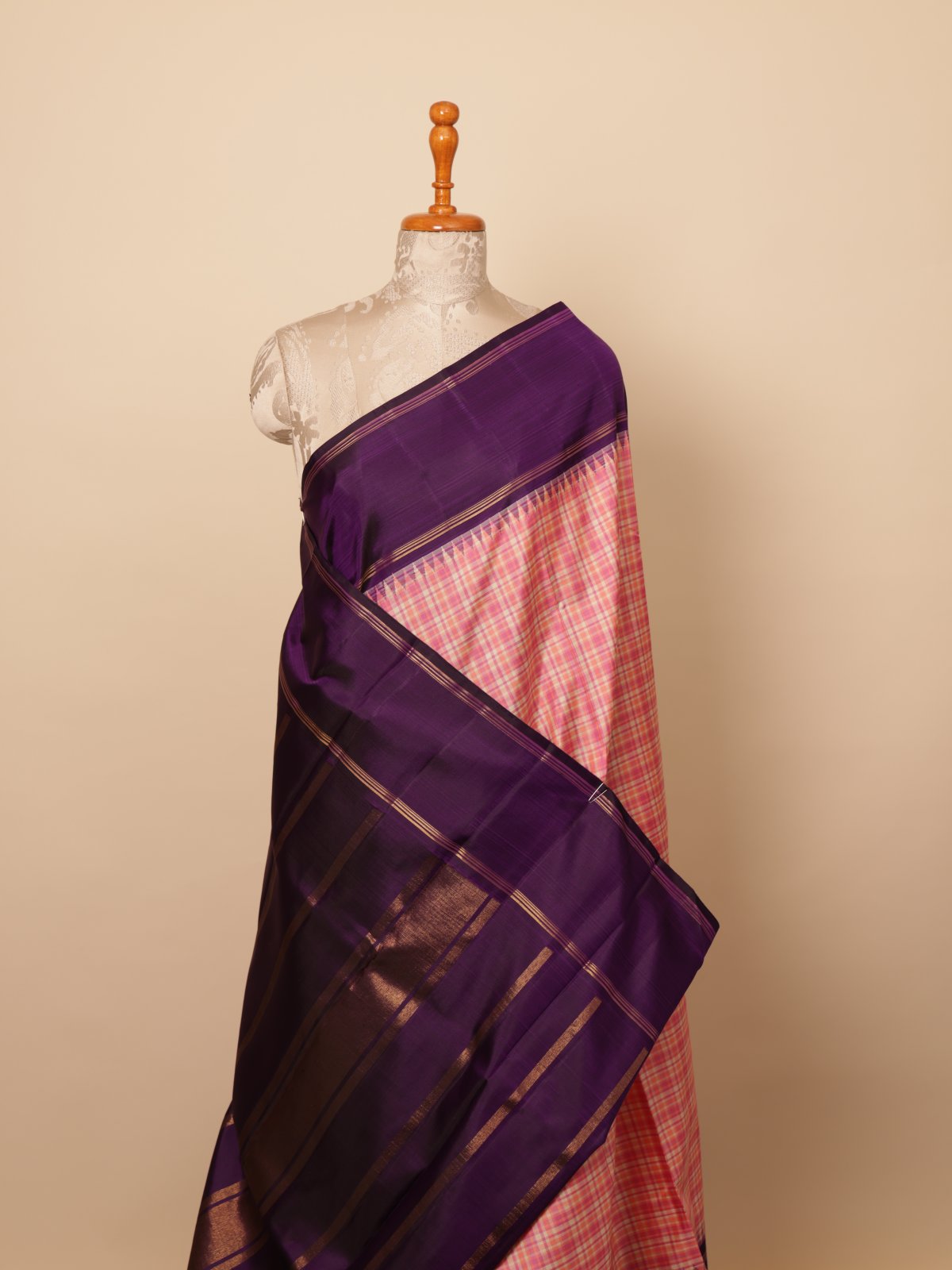 Multi Color Kanjeevaram Silk Saree