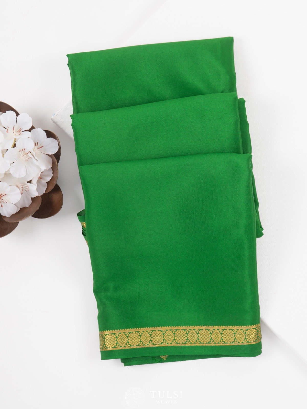 Green Mysore Silk Saree