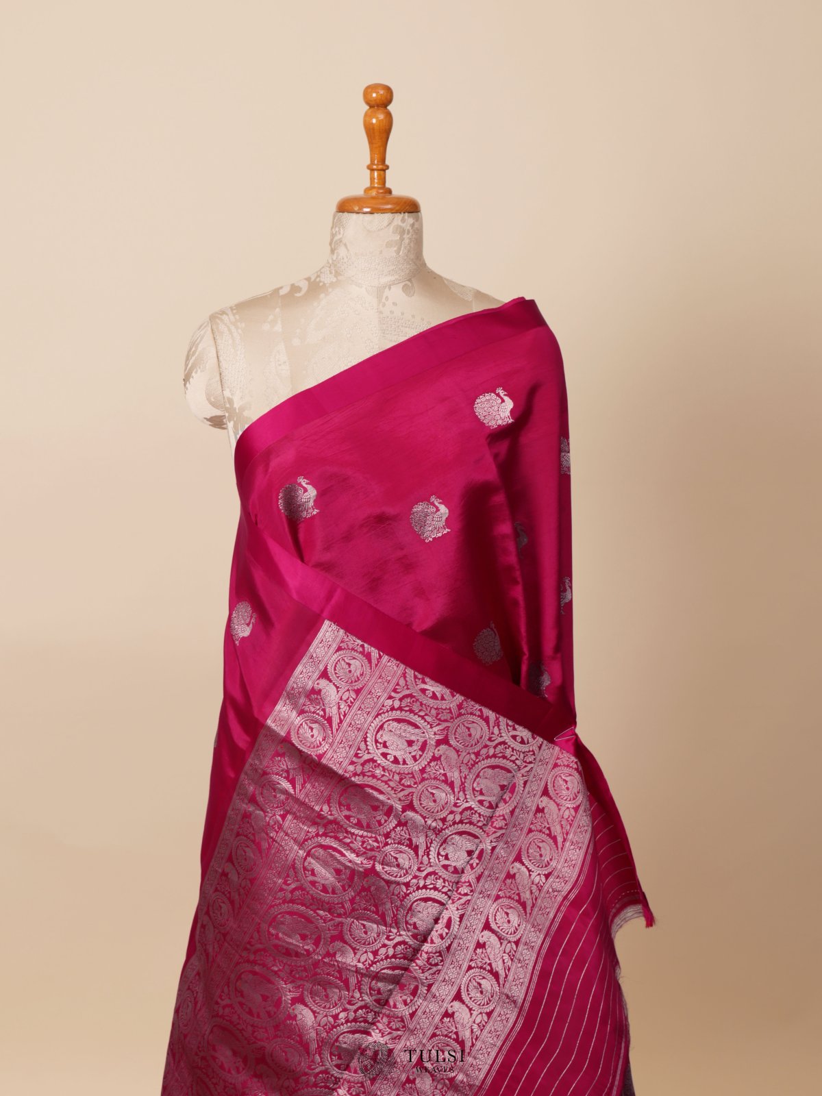 Pink Mashru Silk Saree