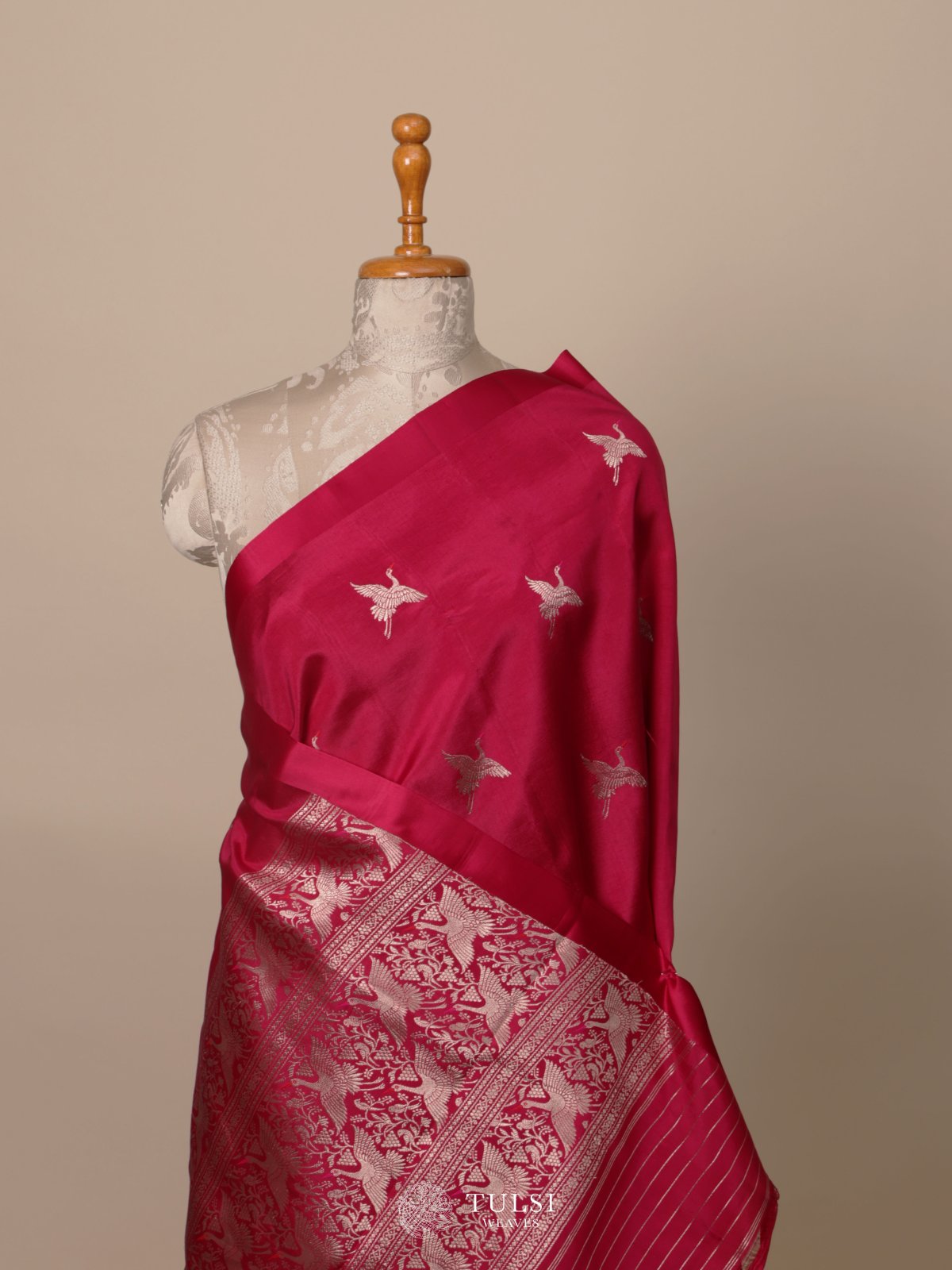 Rani Pink Mashru Silk Saree
