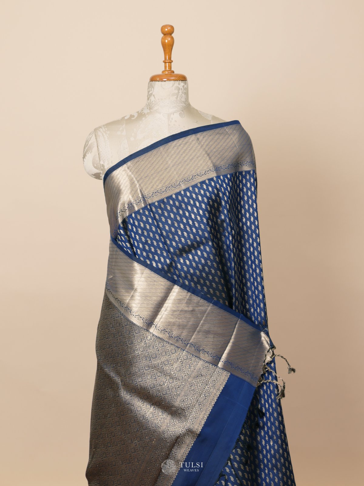 Blue Kanjeevaram Silk Saree