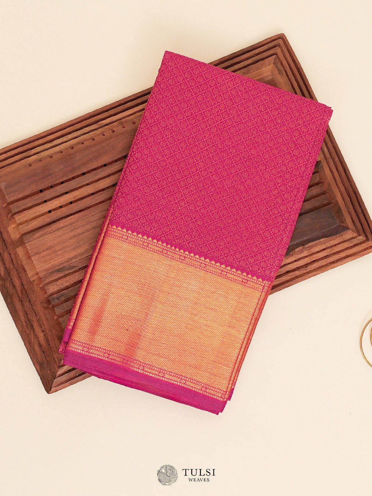 Rani Pink Kanjeevaram Silk Brocade Blouse