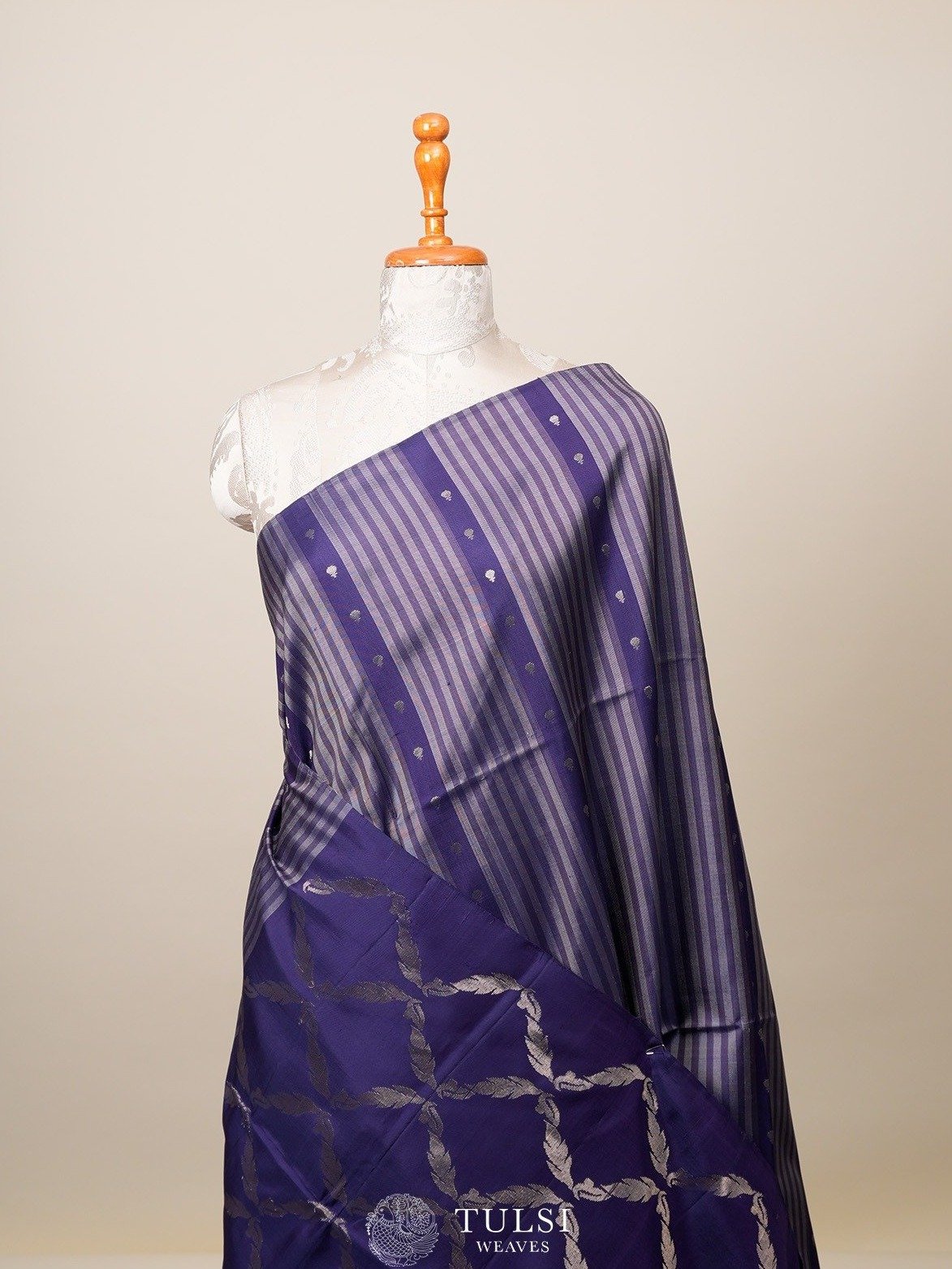 Light Indigo Blue Soft Silk Saree