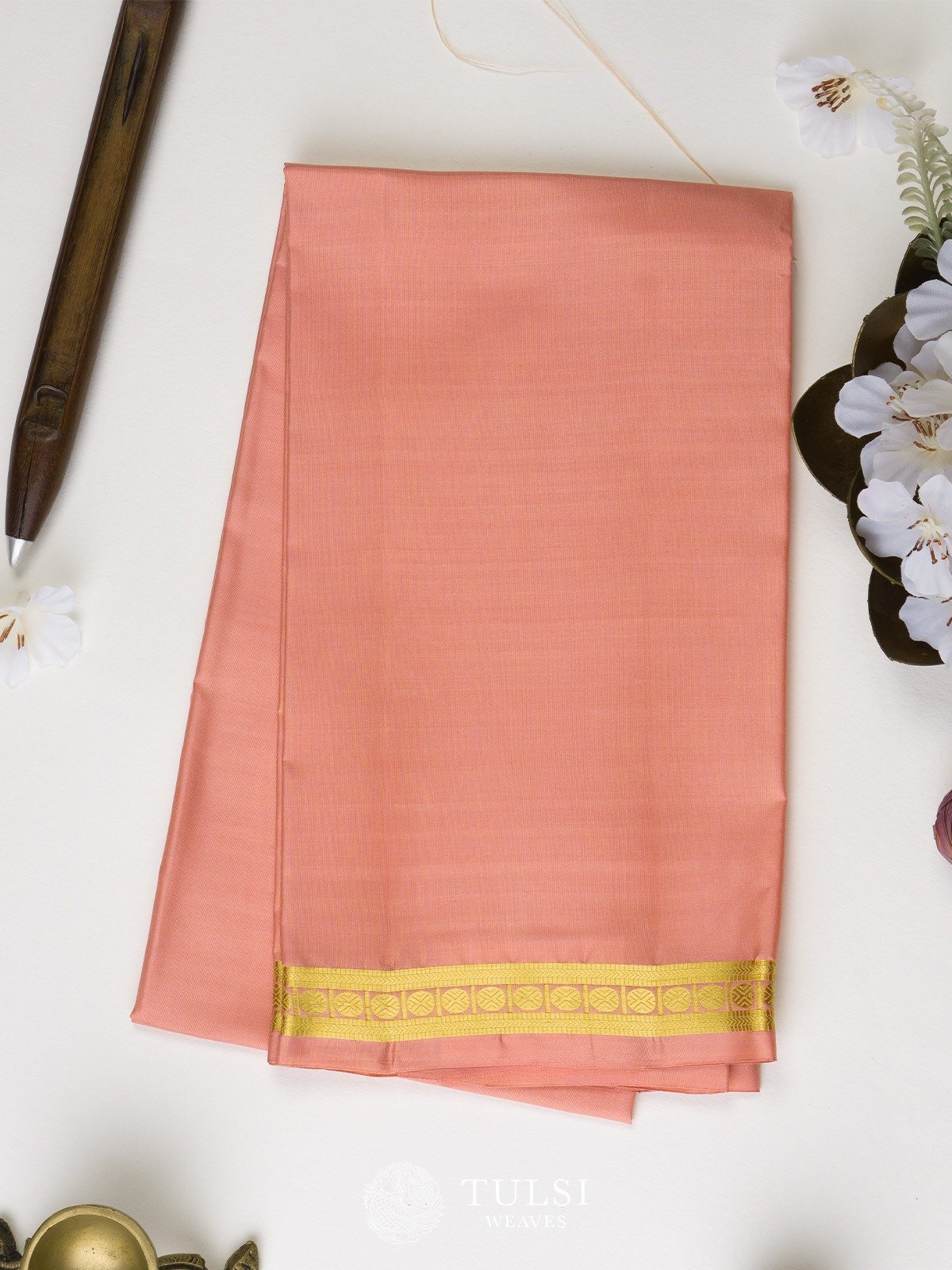 Peach Kanjeevaram Silk Blouse