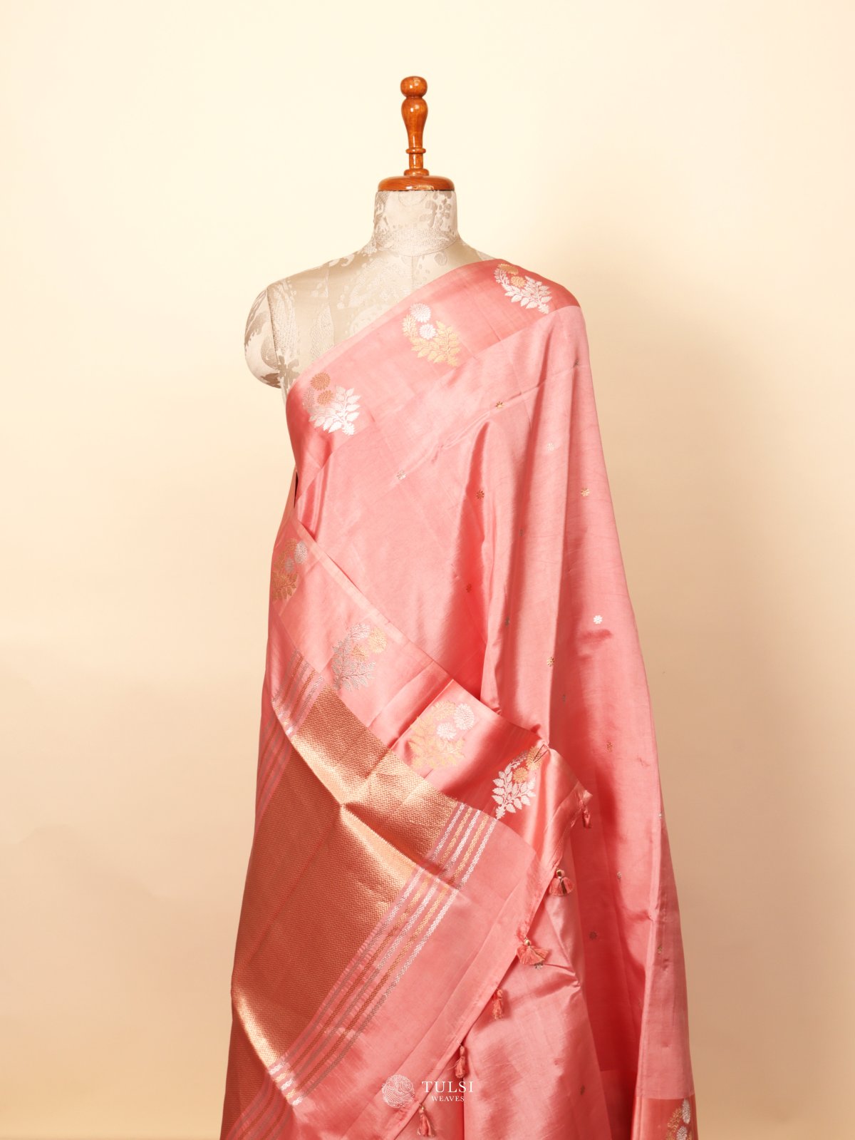 Pink Mashru Silk Saree