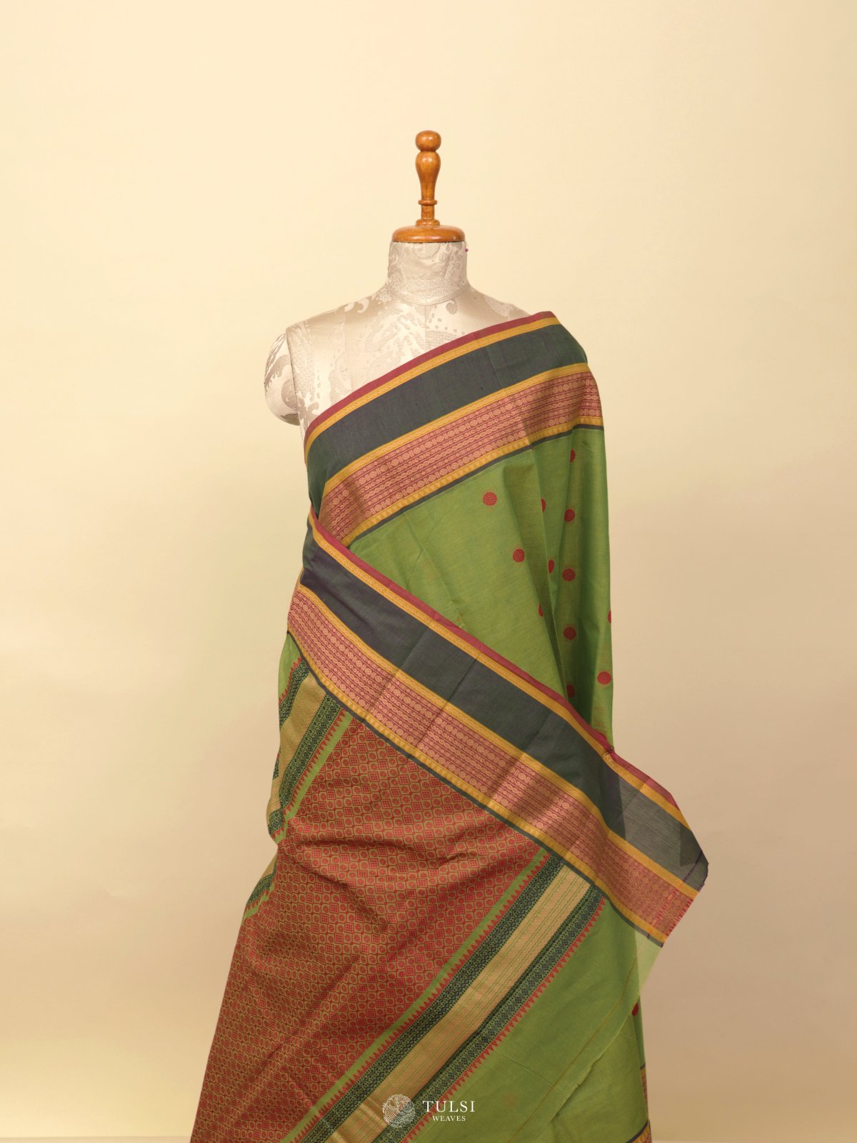 Green Kanchi Cotton Saree