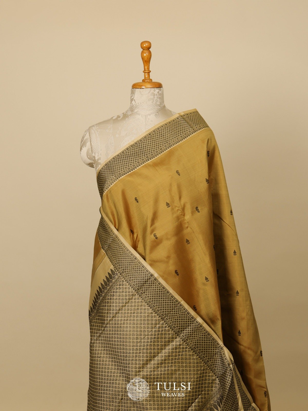 Clay Brown Kanjeevaram Silk Saree