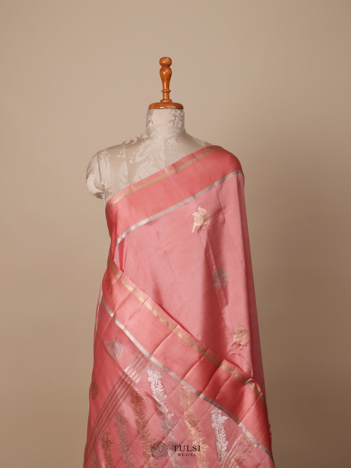 Pink Mashru Silk Saree