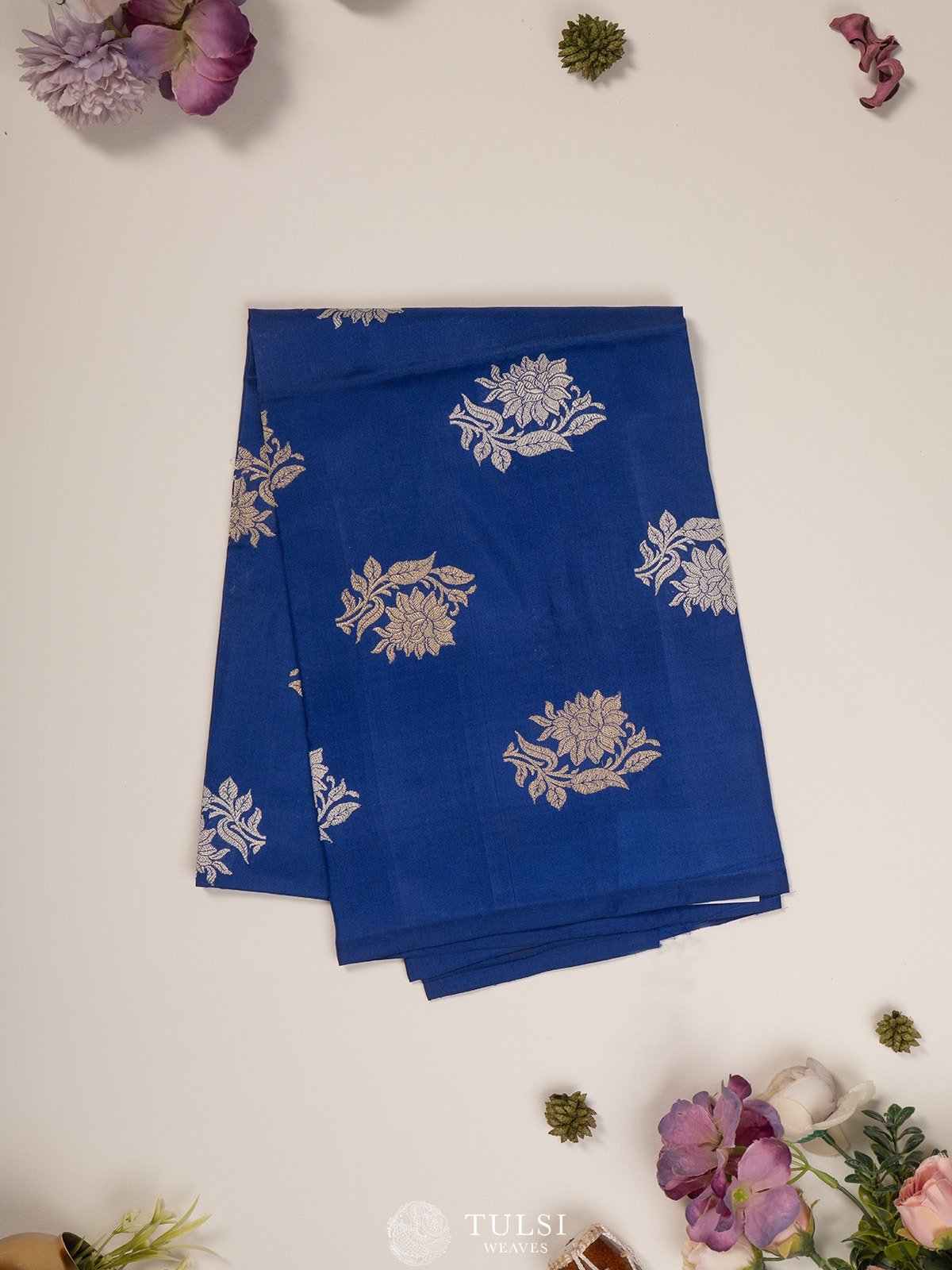 Blue Banaras Silk Blouse 