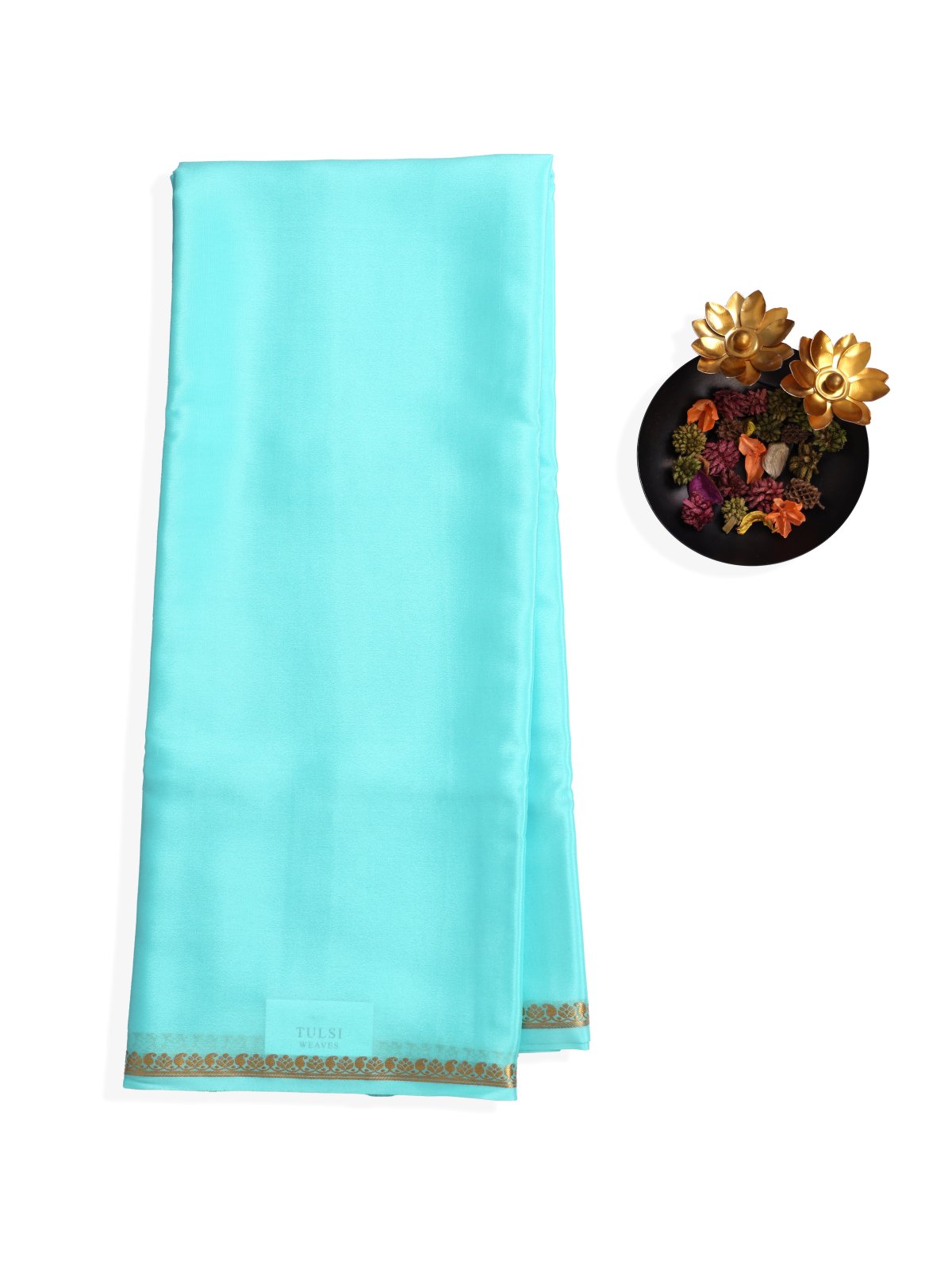Light Blue Mysore Silk Saree