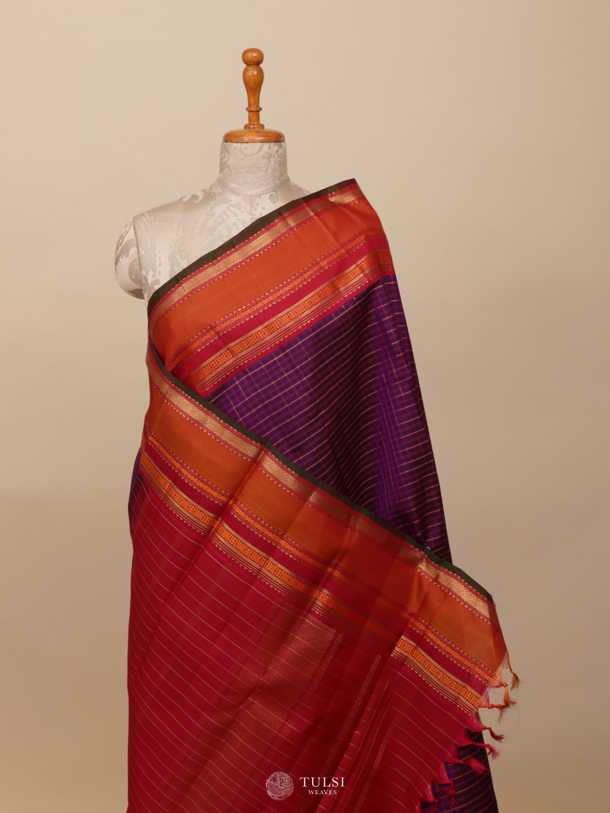 Purple Kanjeevaram Silk Sarees