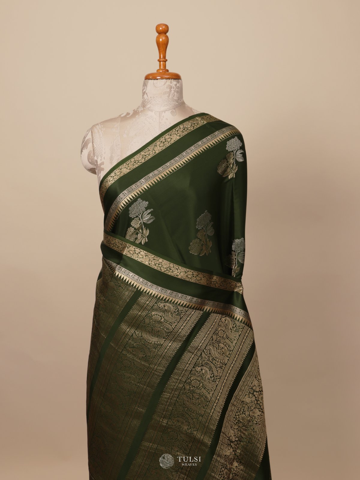 Green Mysore Silk Saree